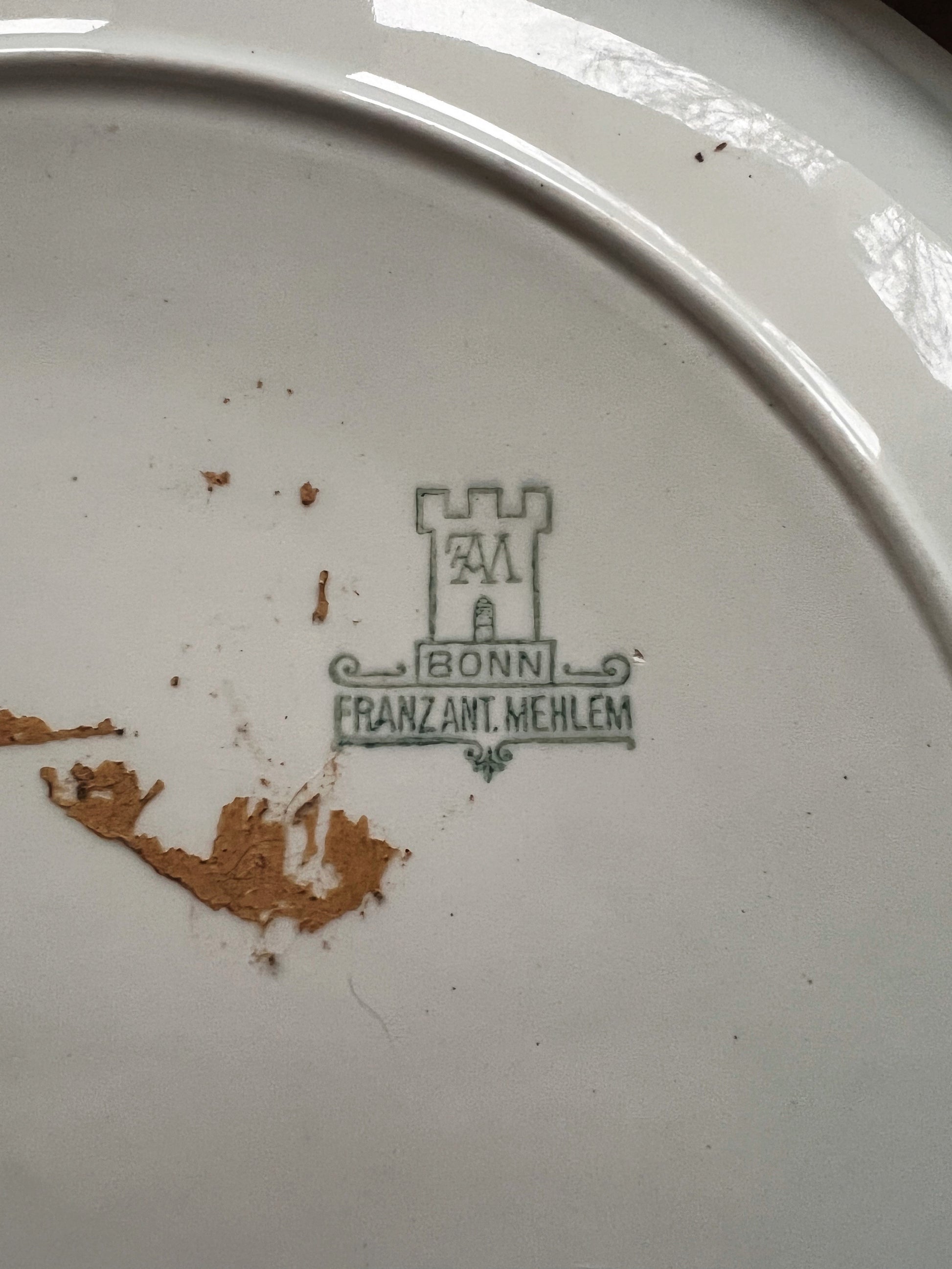 Vintage Bonn Franz Ant Mehlem Round Platter