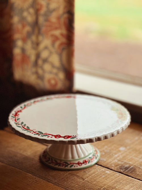 Vintage Avon Christmas Cake Stand
