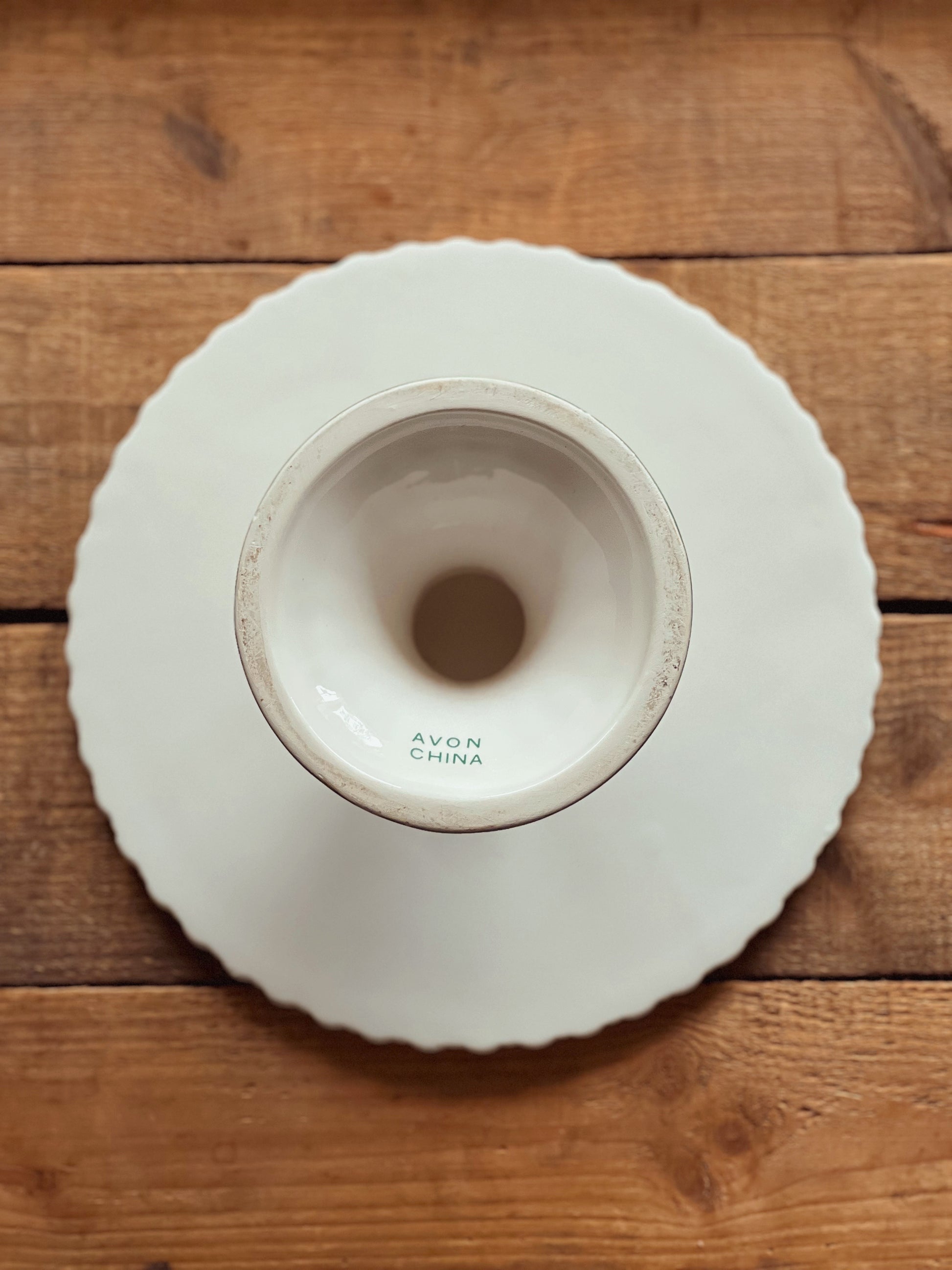 Vintage Avon Christmas Cake Stand