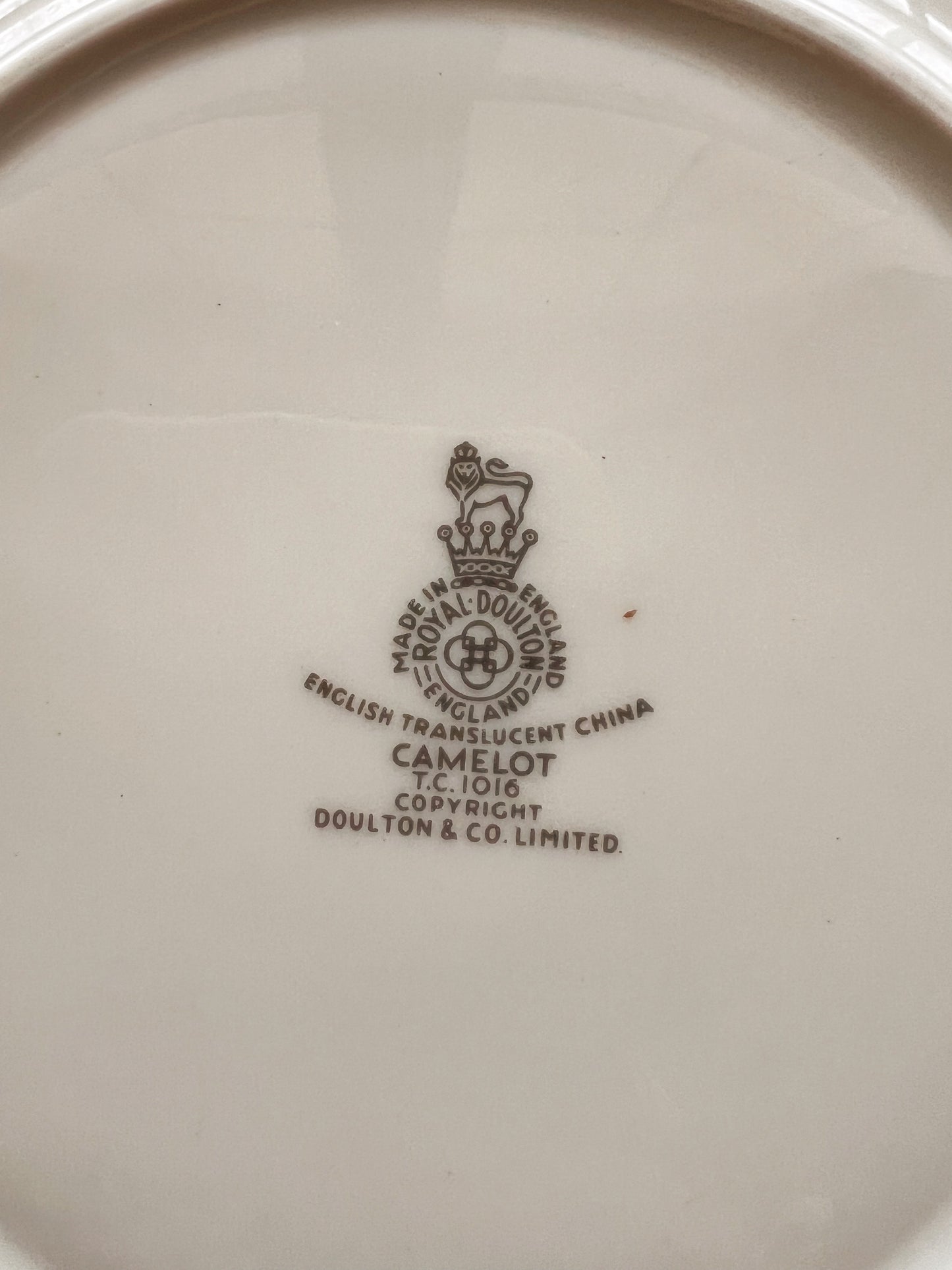 Vintage Royal Doulton Camelot Dessert Plate