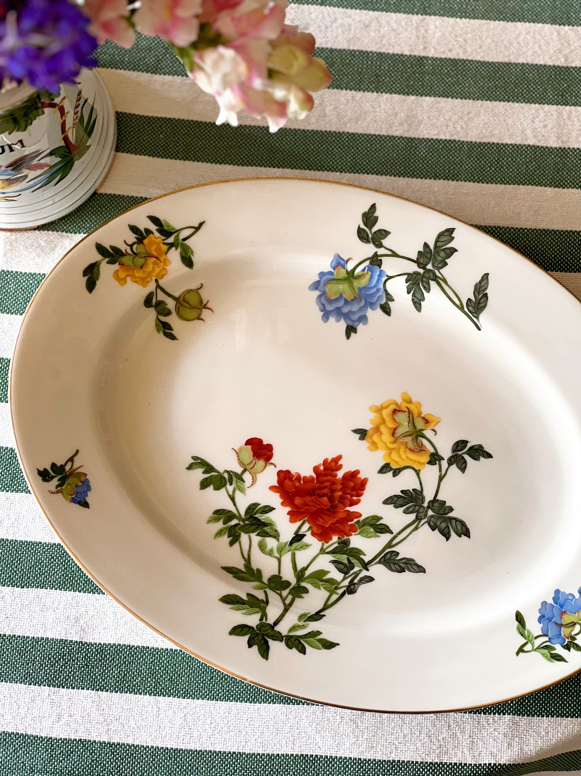 Vintage Castleton China Ma Lin Large Oval Platter