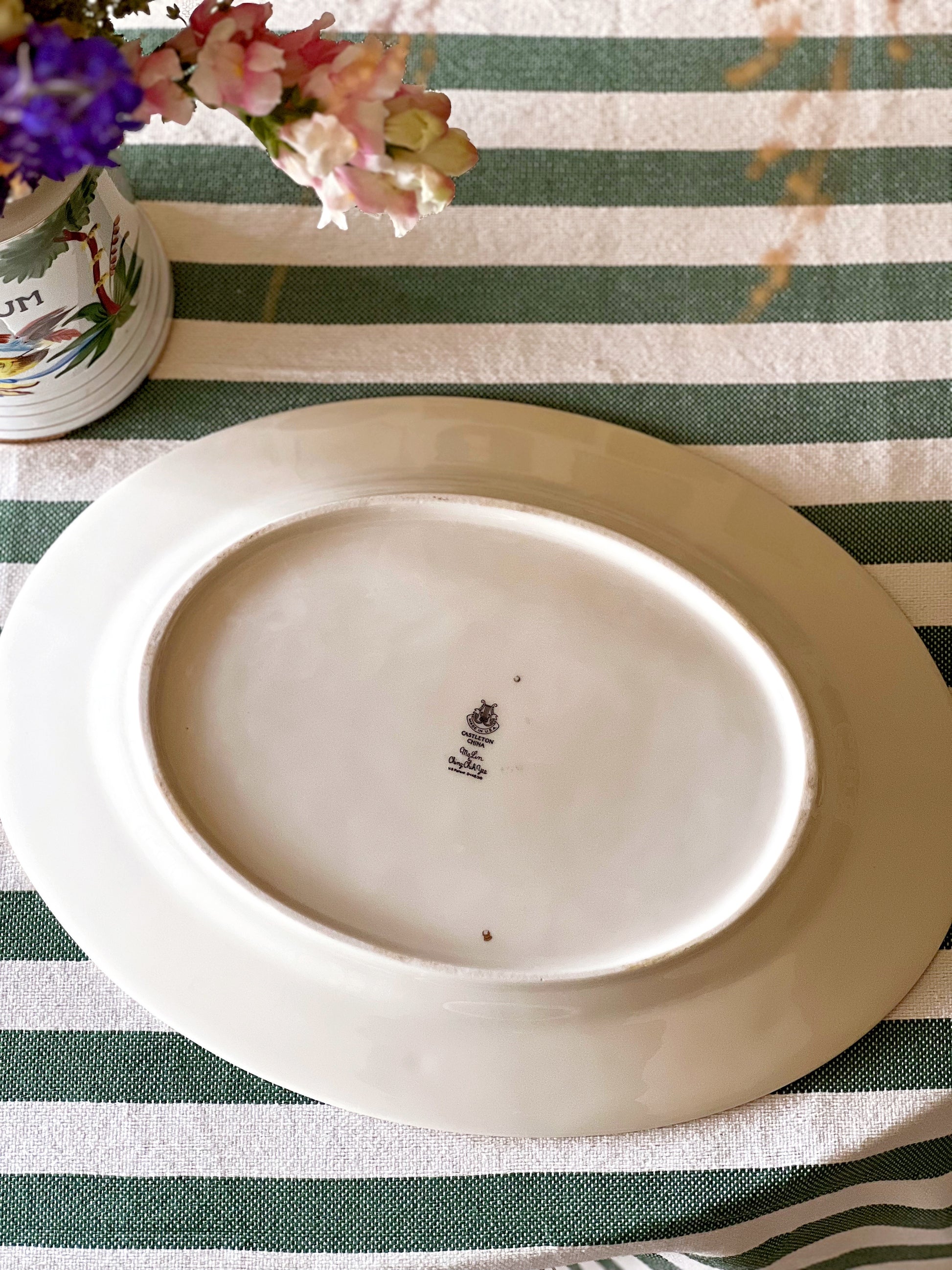 Vintage Castleton China Ma Lin Large Oval Platter