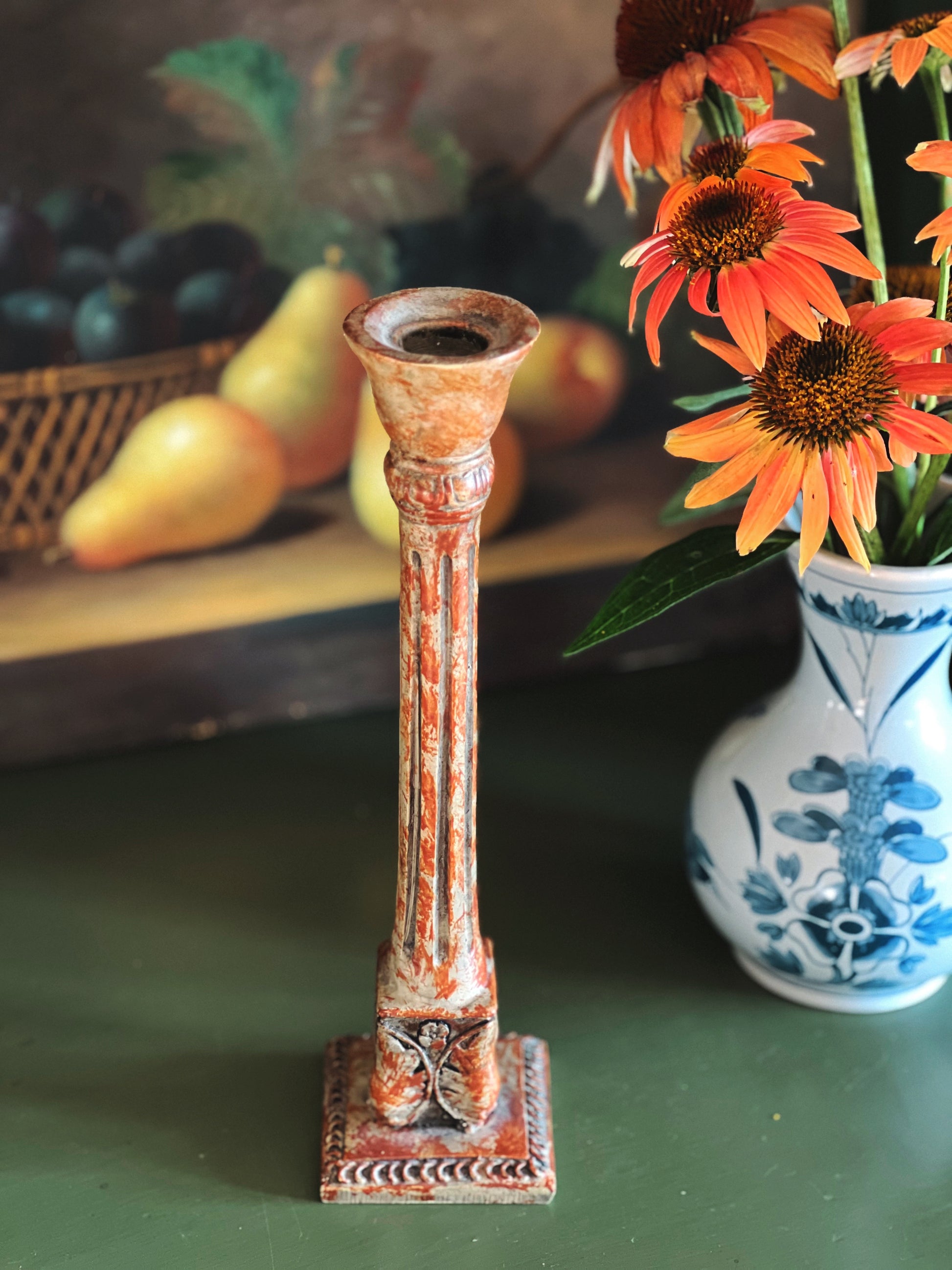 Vintage Resin Taper Candleholder