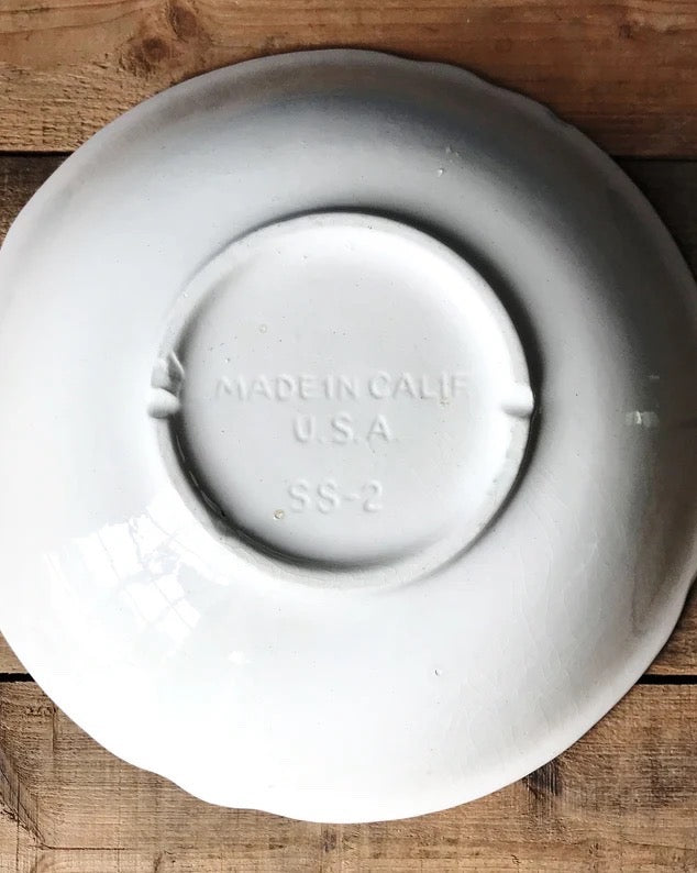 Vintage Embossed Vegetable Serving Bowl