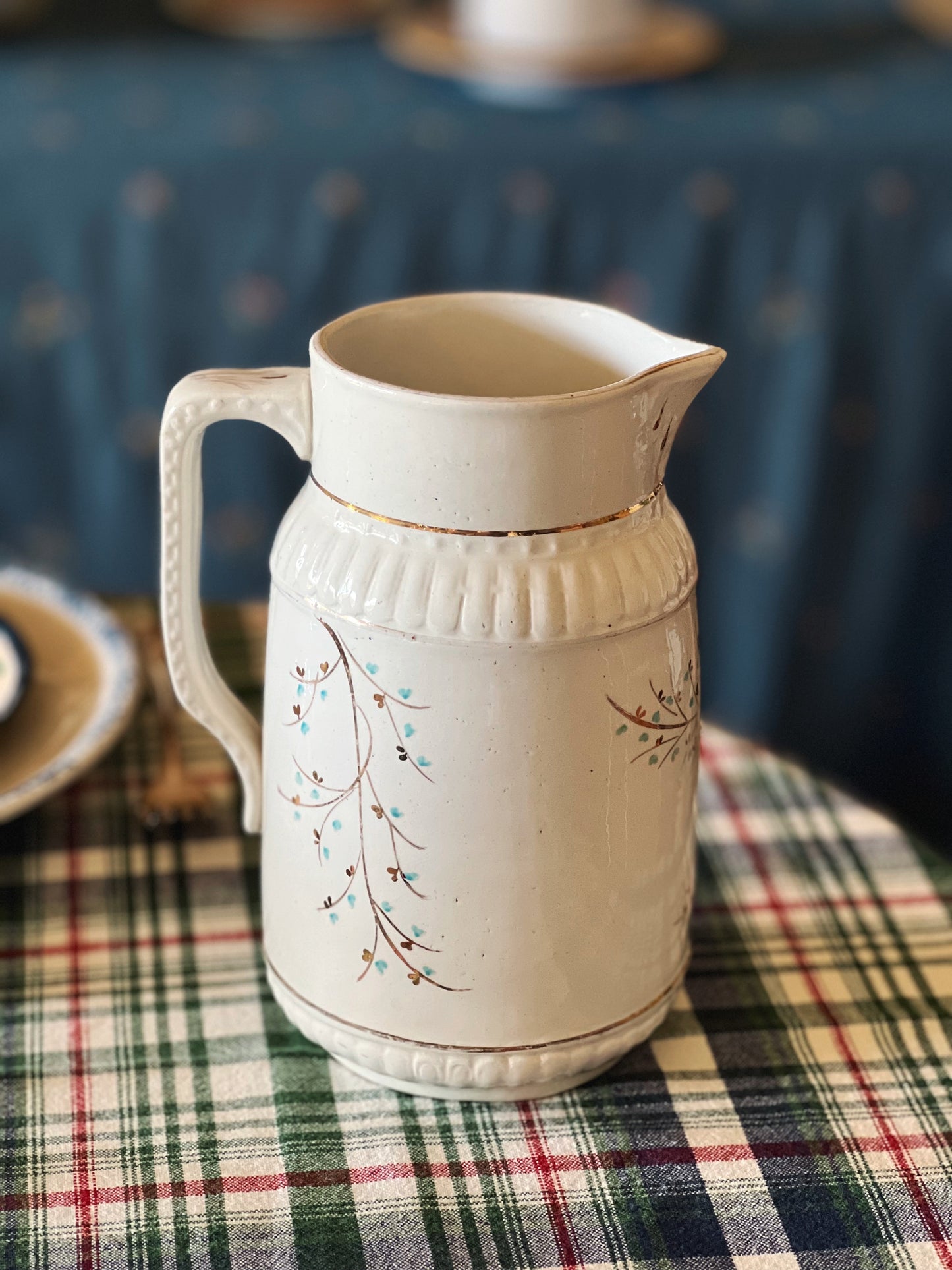 Vintage Hand Painted Pitcher