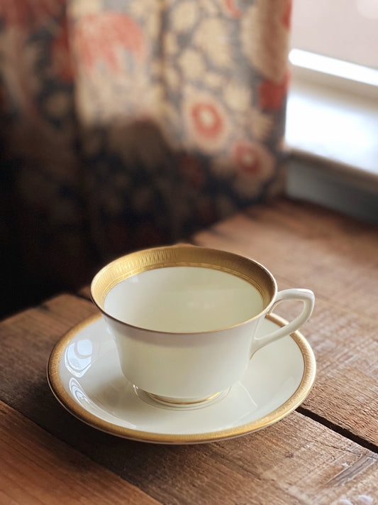 Royal Worcester Coventry teacup and saucer set