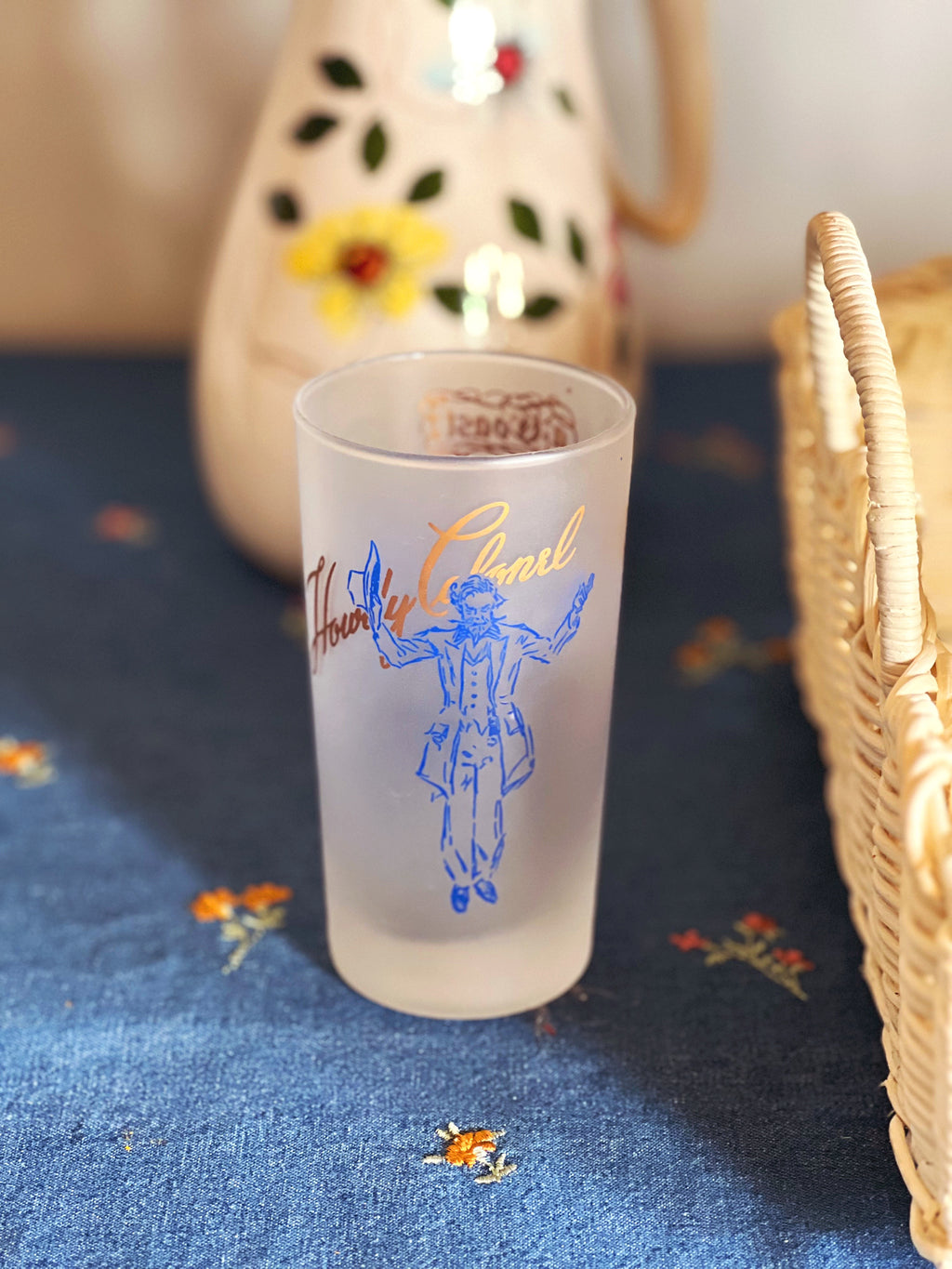 Set of 4 Vintage Libbey Kentucky Colonels Howdy Colonel Highball Glass