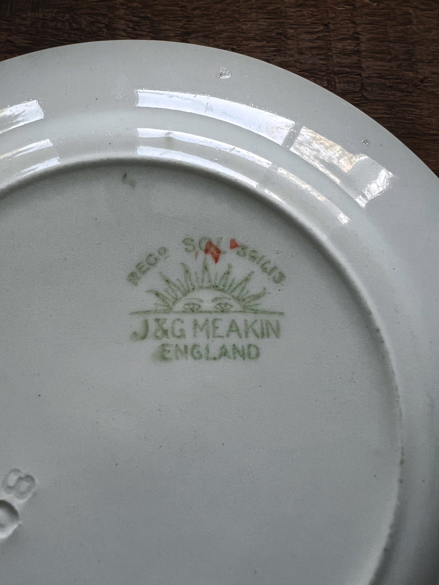 Vintage J&G Meakin England Nebraska Blue Bread & Butter Plate