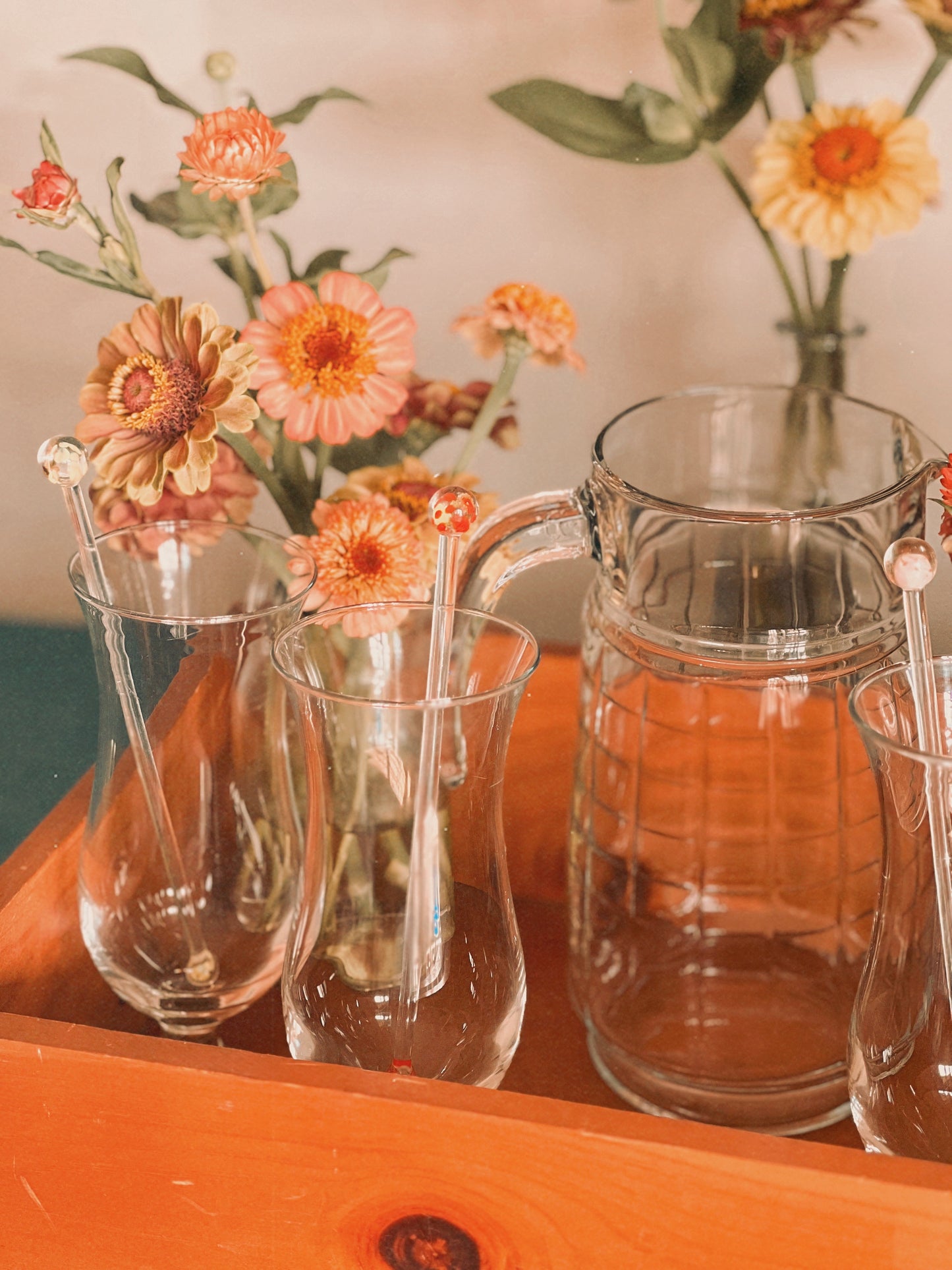 Vintage Glass Pitcher