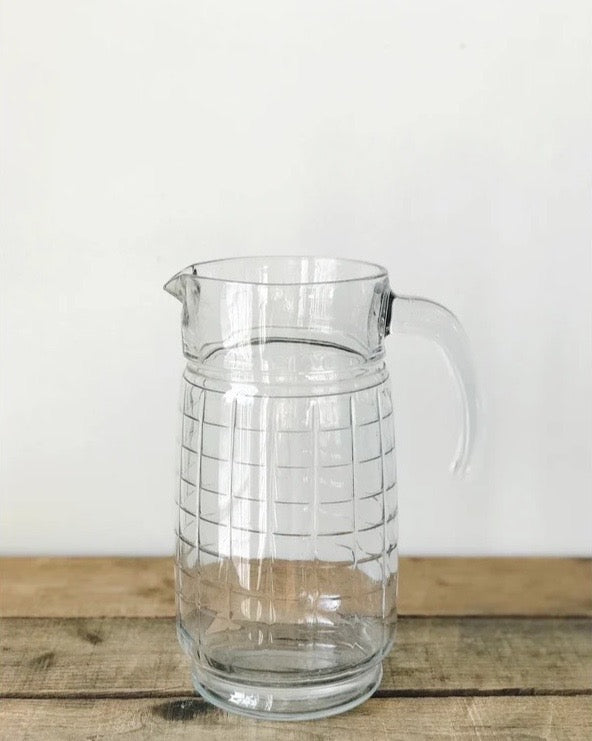 Vintage Glass Pitcher