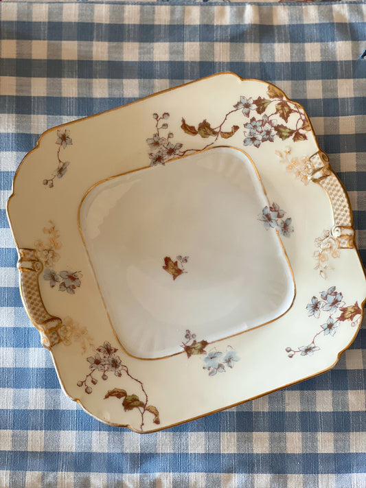 Antique CFH GDM Limoges Square Serving Platter