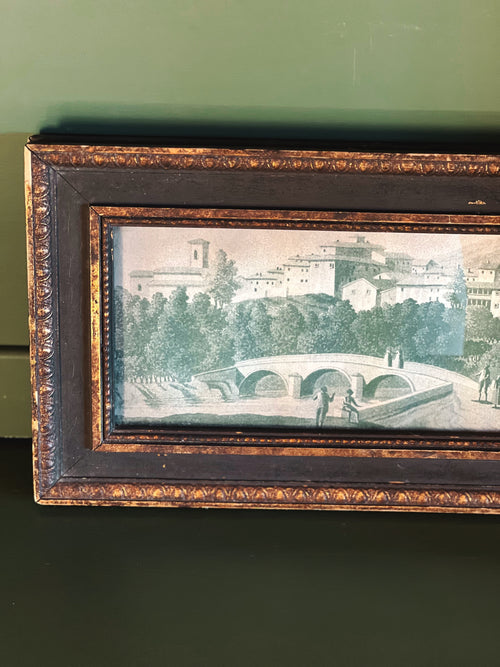 Vintage Framed Landscape Print