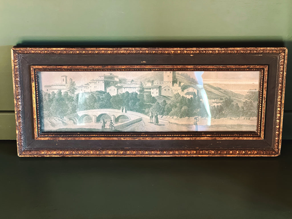 Vintage Framed Landscape Print