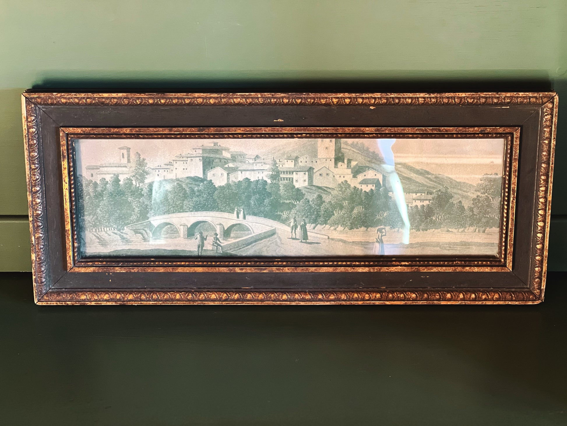 Vintage Framed Landscape Print