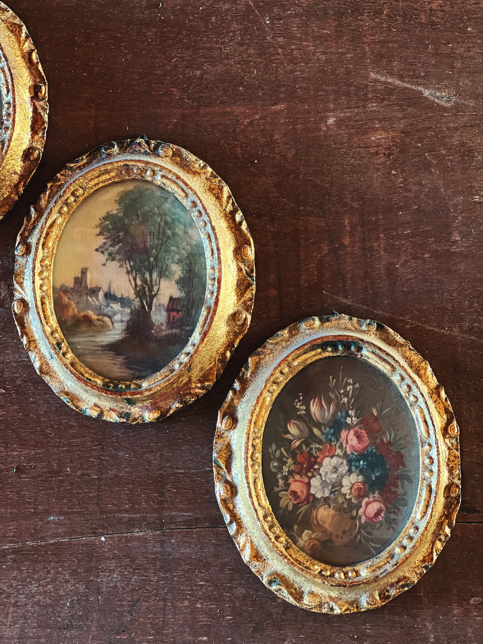 Vintage Set of 3 Mix Match Florentine Prints