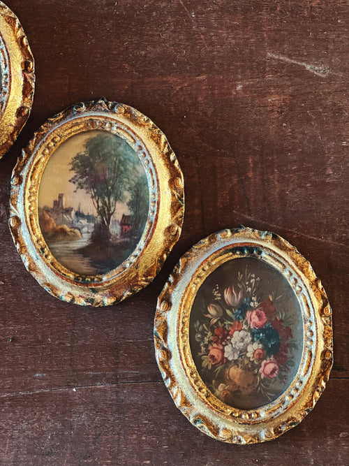 Vintage Set of 3 Mix Match Florentine Prints