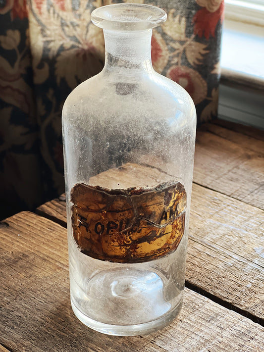 Vintage Glass Apothecary Bottle