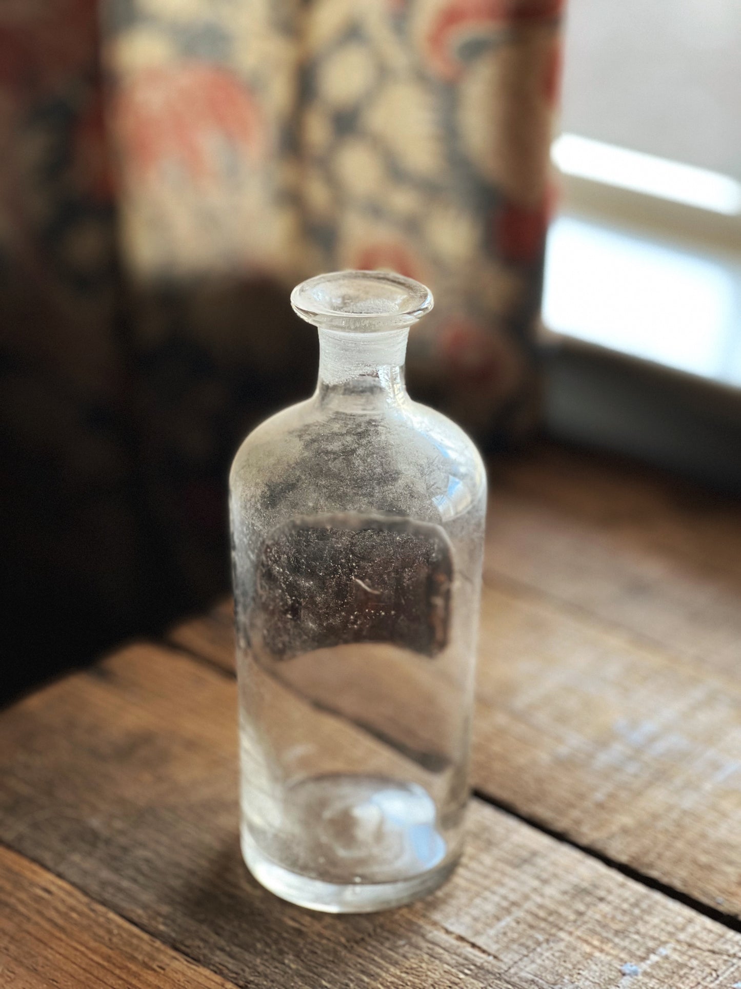 Vintage Glass Apothecary Bottle