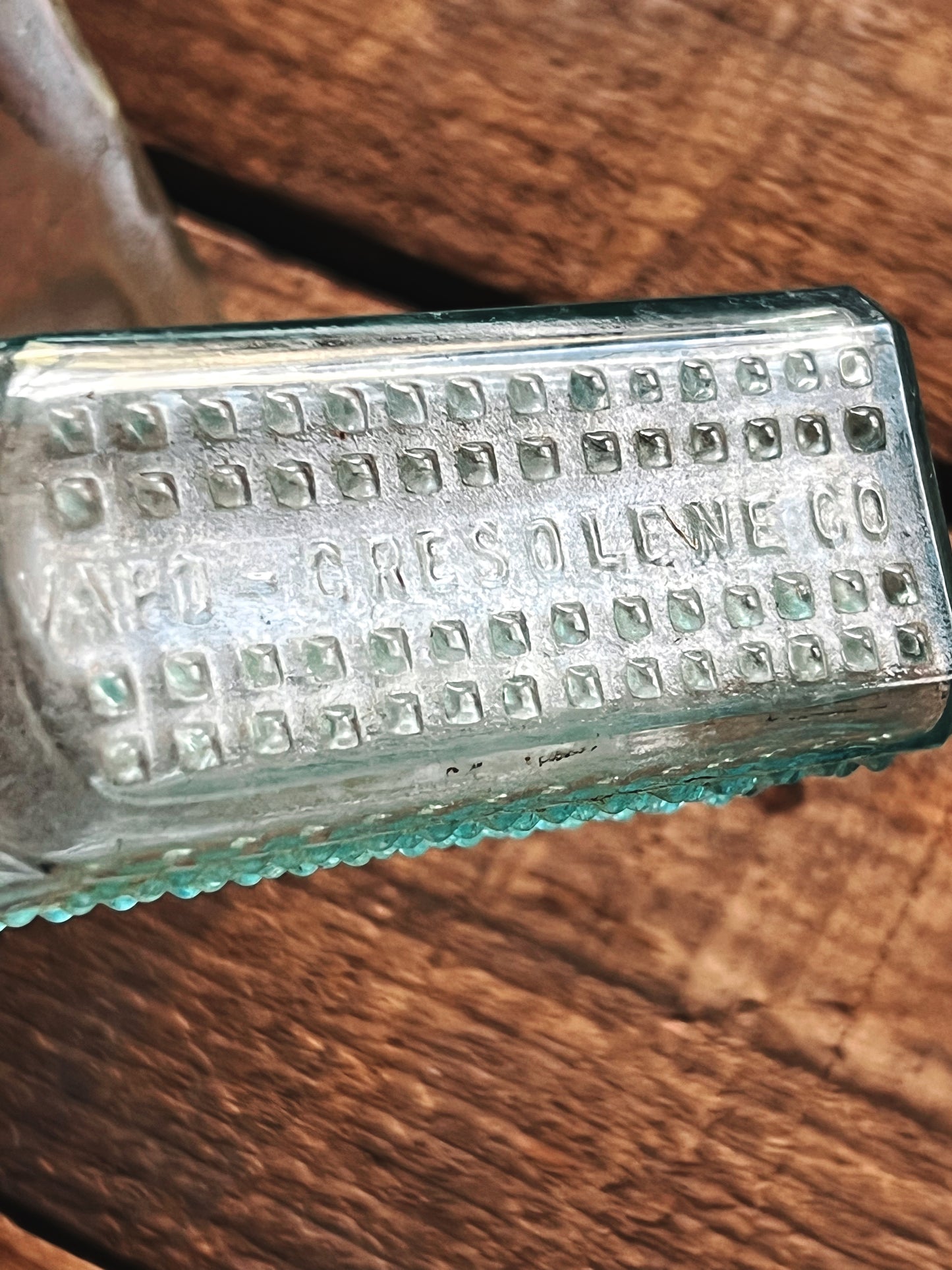 Vintage Pair of Small Glass Pharmacy Bottles