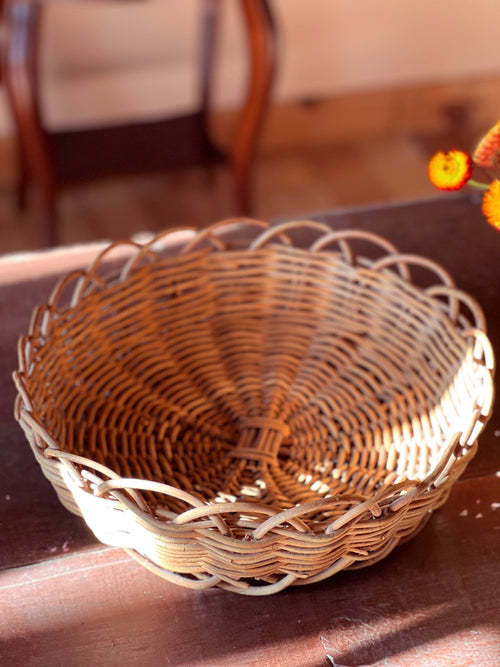 Vintage Round Decorative Basket