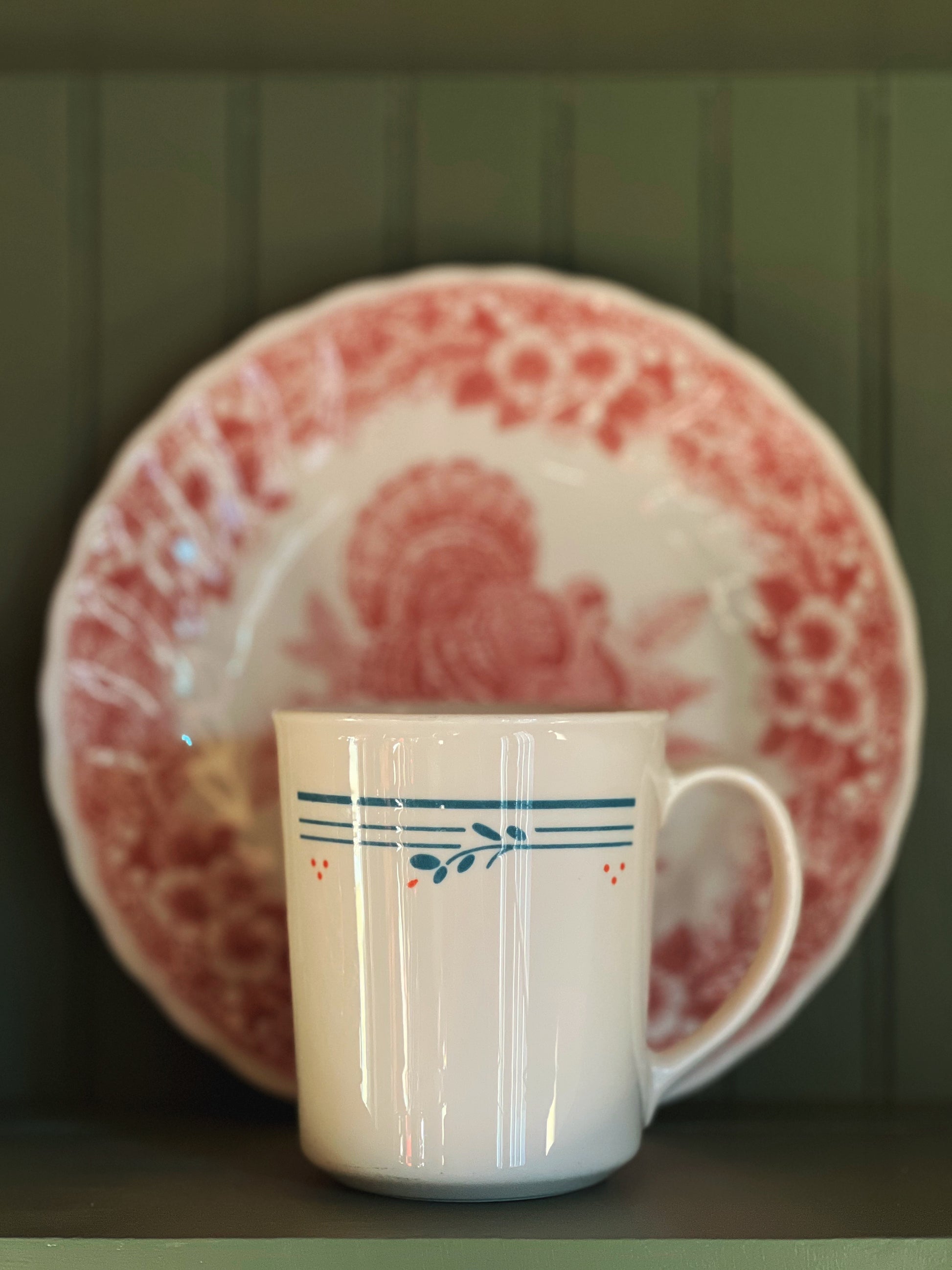 Rare Vintage Corelle Country Violets Mug