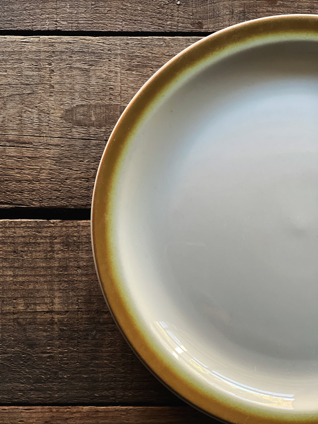 Vintage Buffalo China Golden Rim Luncheon Plate