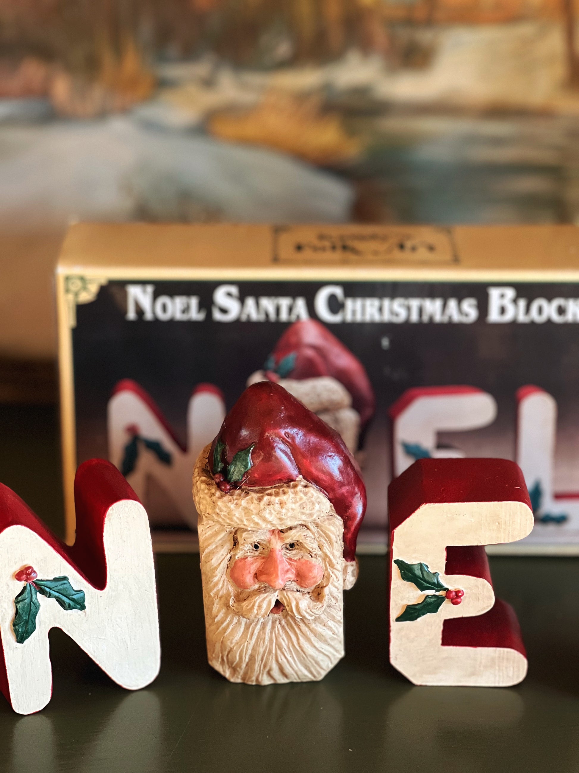 Vintage Kurt Adler for Kandy's Folk Art Noel Santa Letters