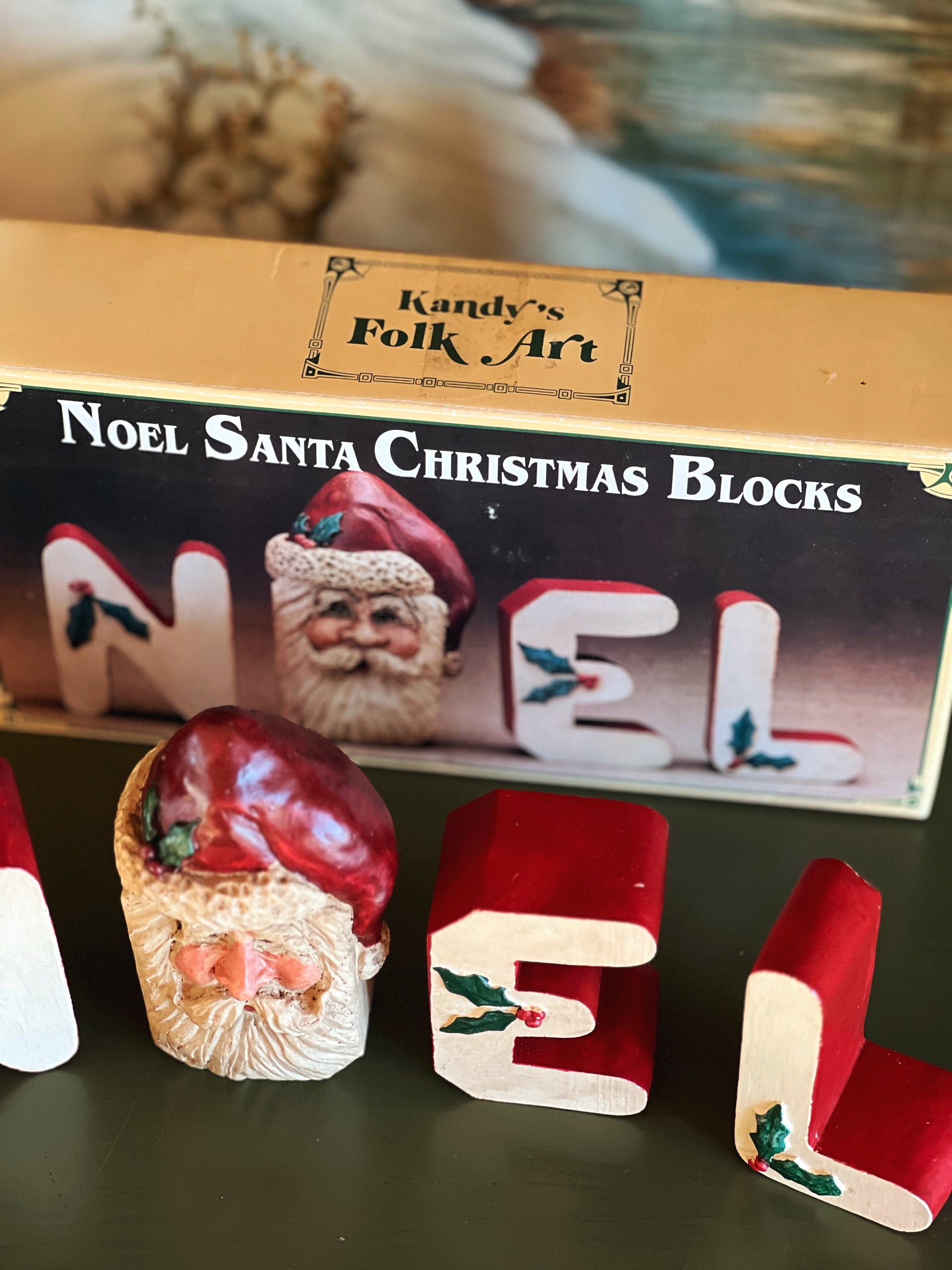 Vintage Kurt Adler for Kandy's Folk Art Noel Santa Letters