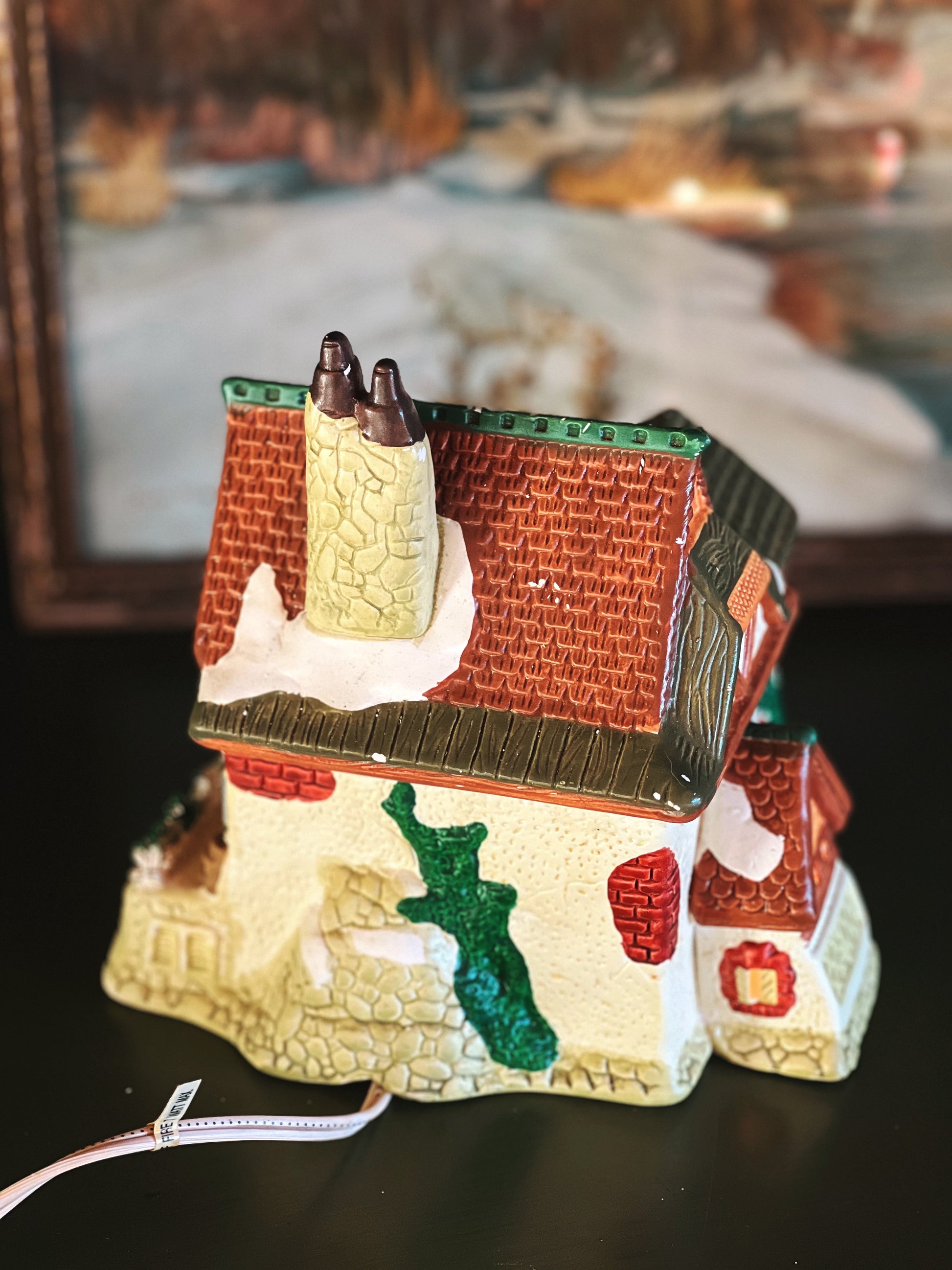 Vintage Light Up Christmas Village The Bicycle Cottage