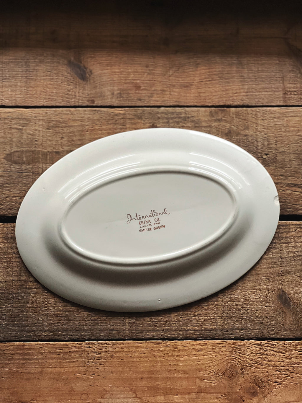 Vintage Homer Laughlin Empire Green Gravy Boat and Underplate