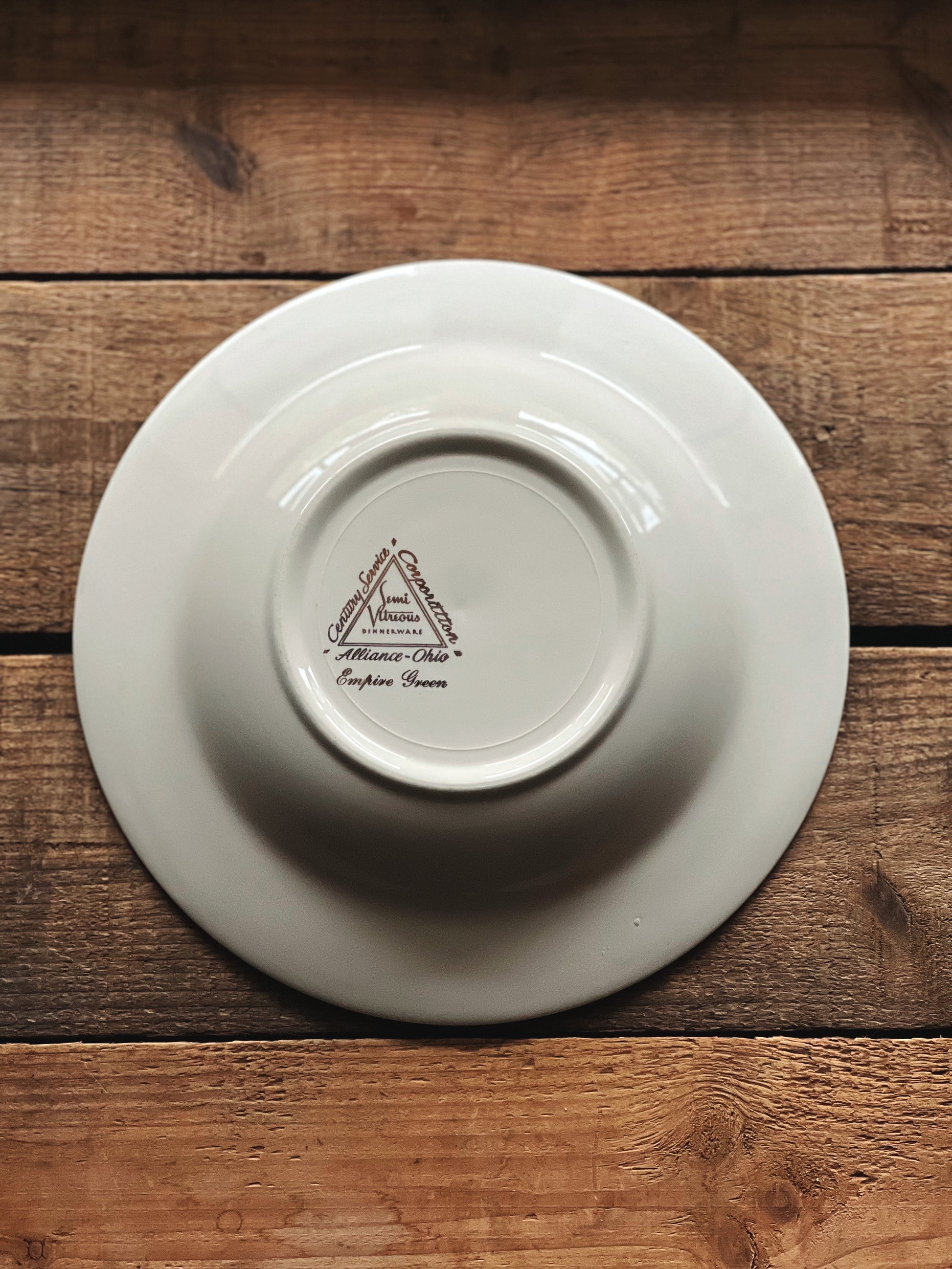 Vintage Homer Laughlin Empire Green Soup Bowl