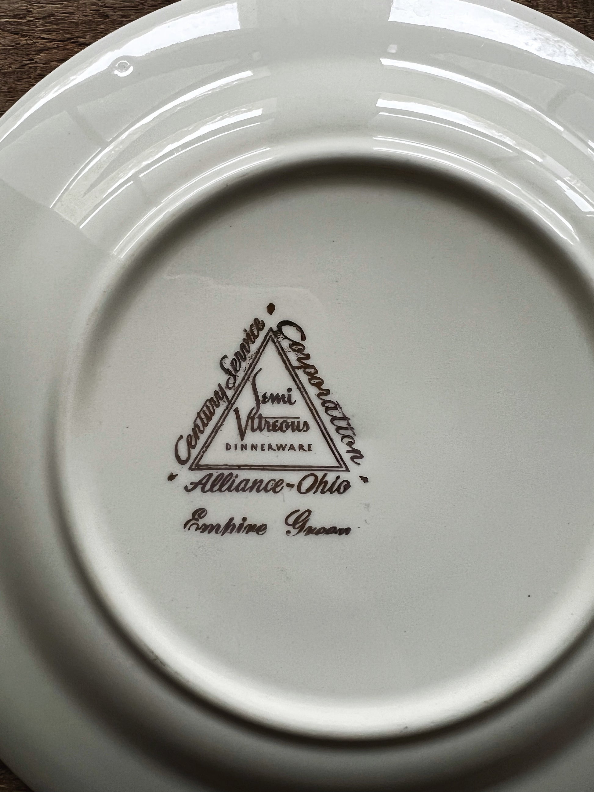 Vintage Homer Laughlin Empire Green Salad Plate