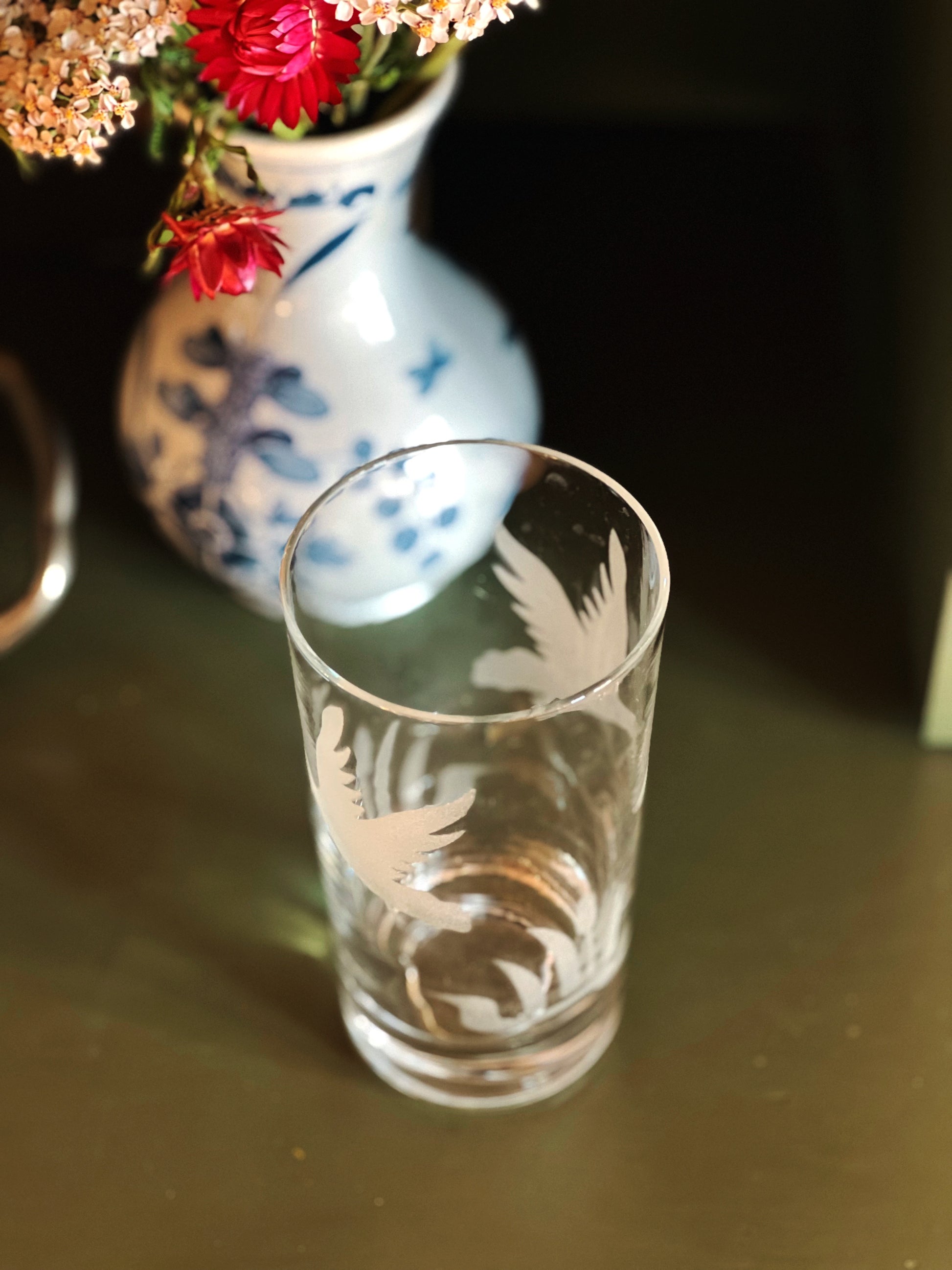 Vintage Gamebird Highball Glass