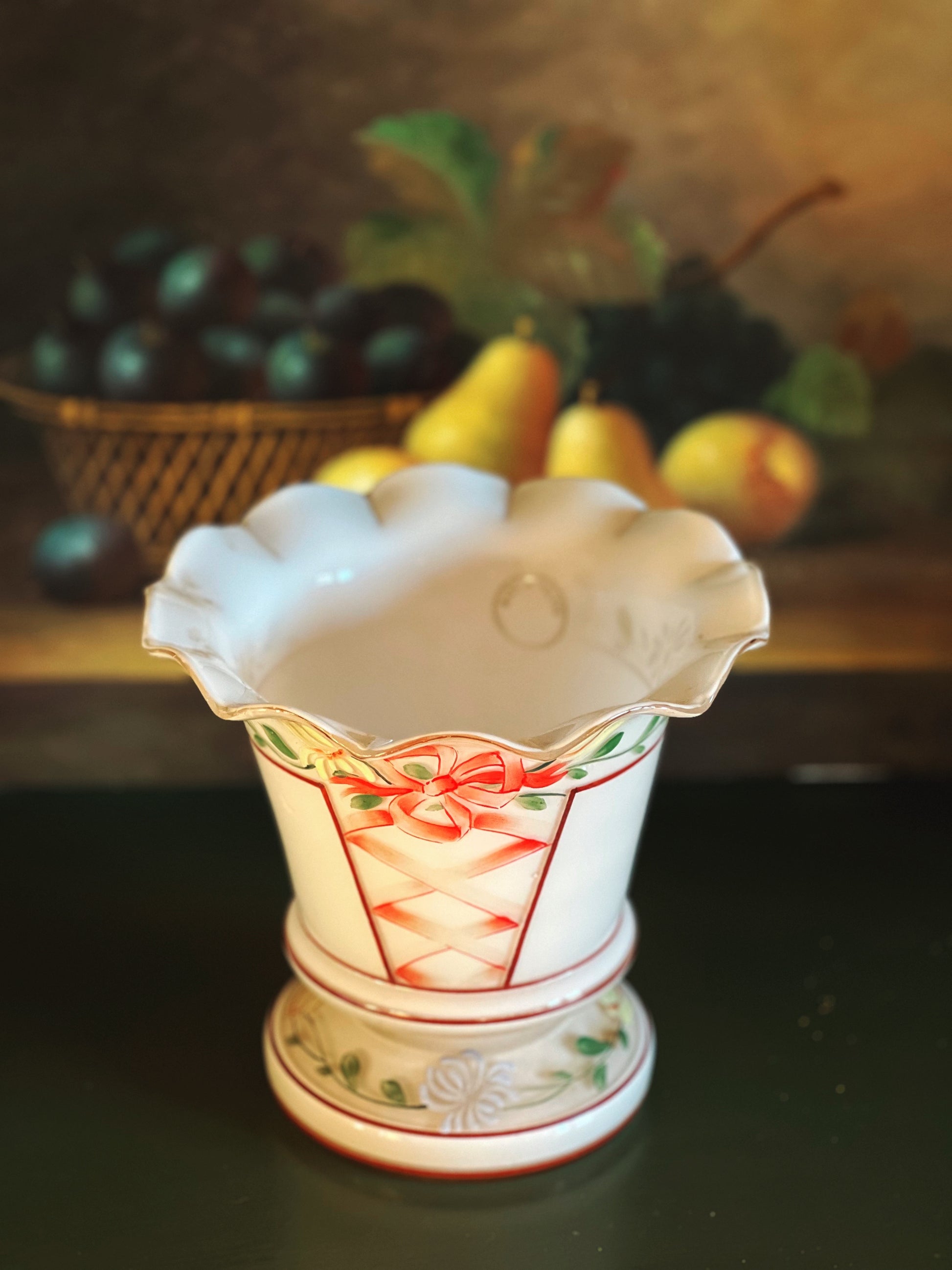 Vintage Hand Painted Vase Made in Poland