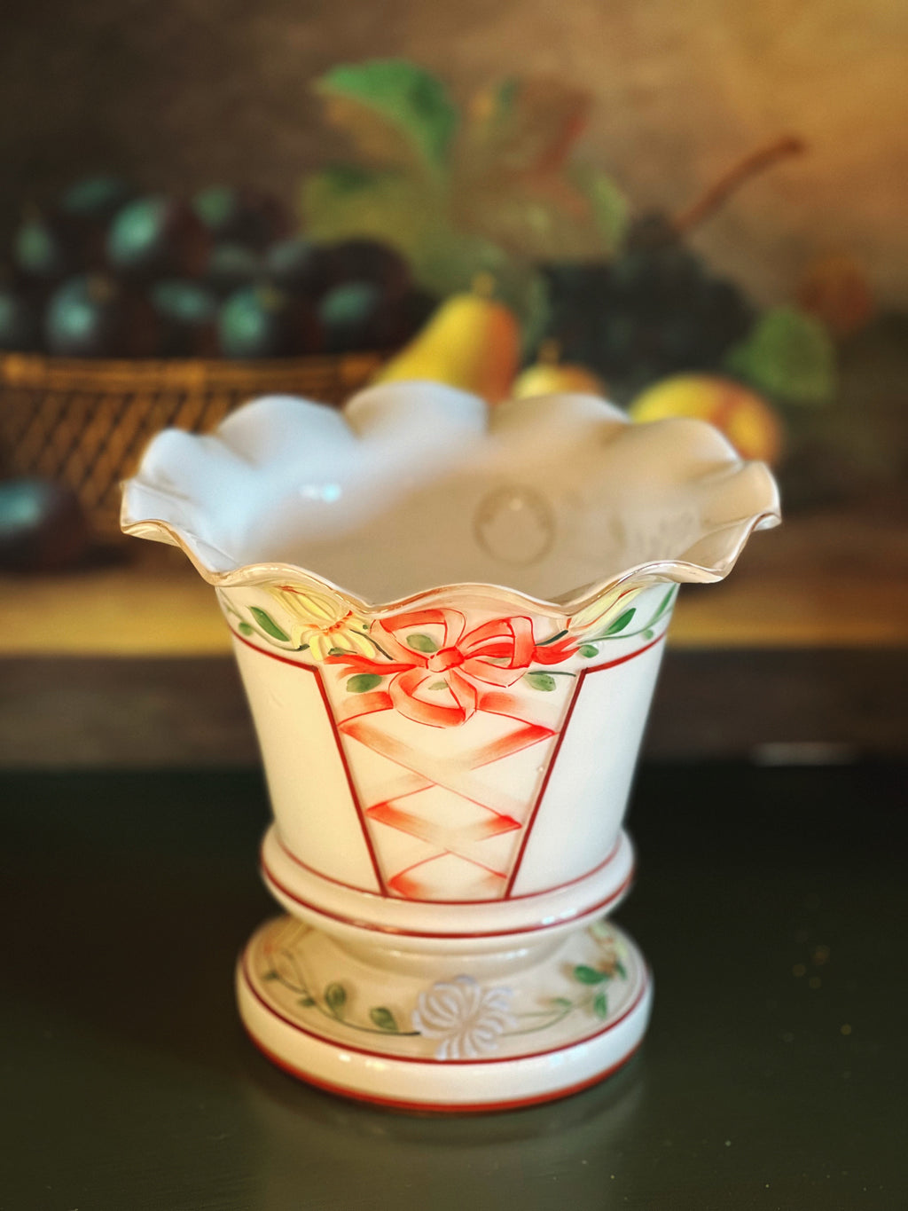 Vintage Hand Painted Vase Made in Poland