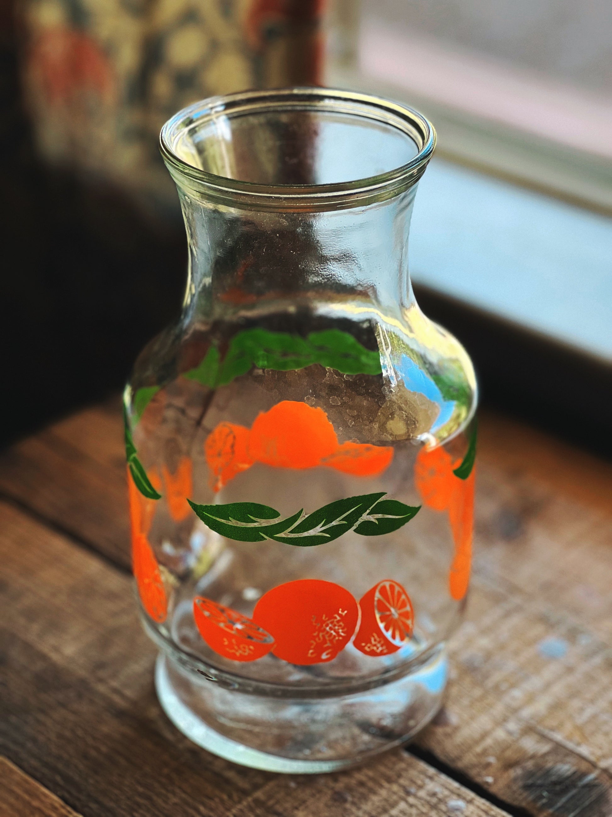 Vintage Anchor Hocking Orange Juice Carafe