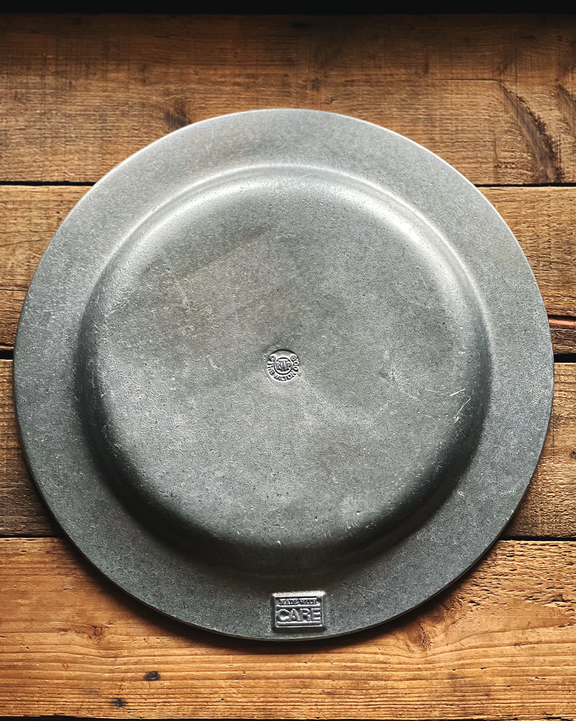 Vintage Wilton Armetale Round Silver Serving Tray