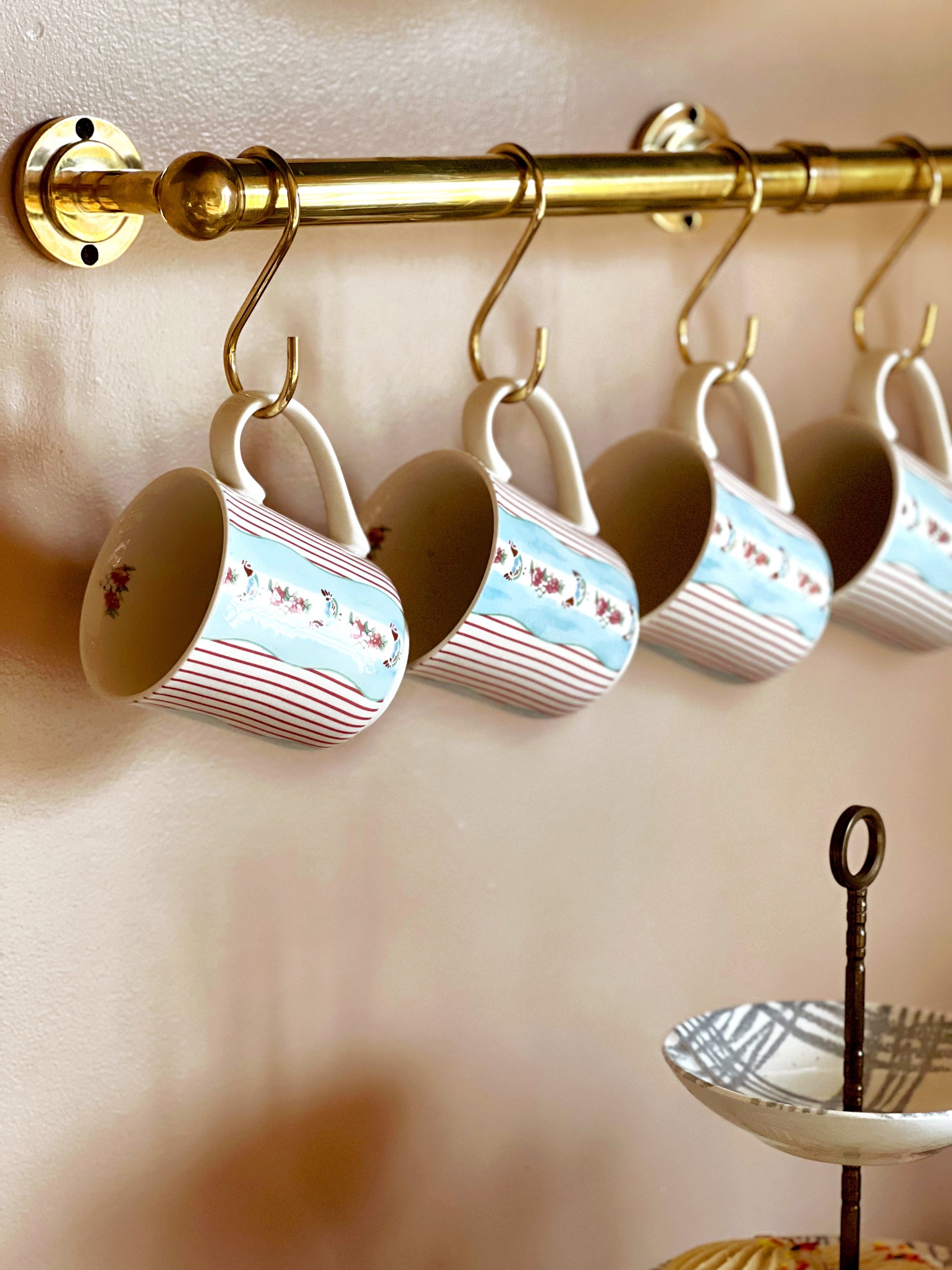 Vintage Johnson Brothers Farmhouse Chic Silky Stripe Mug