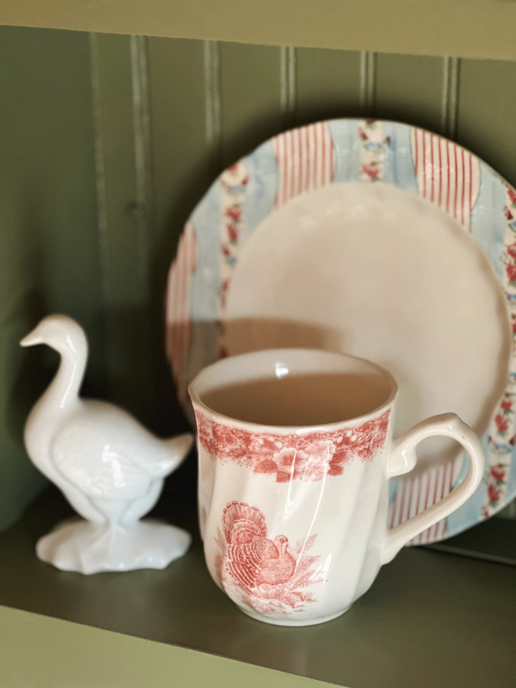 Antique Haviland Limoges Goose Figurine