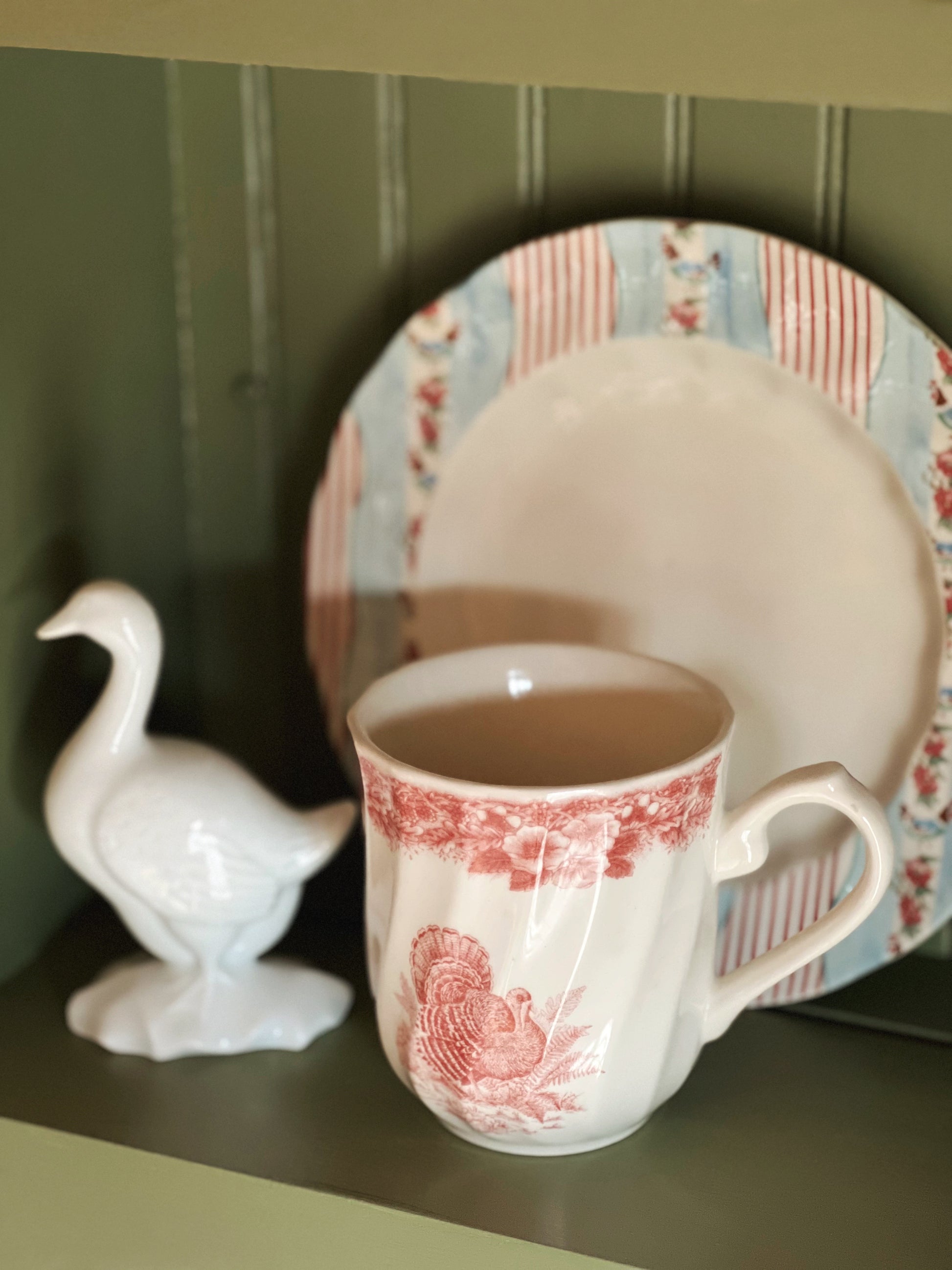 Antique Haviland Limoges Goose Figurine