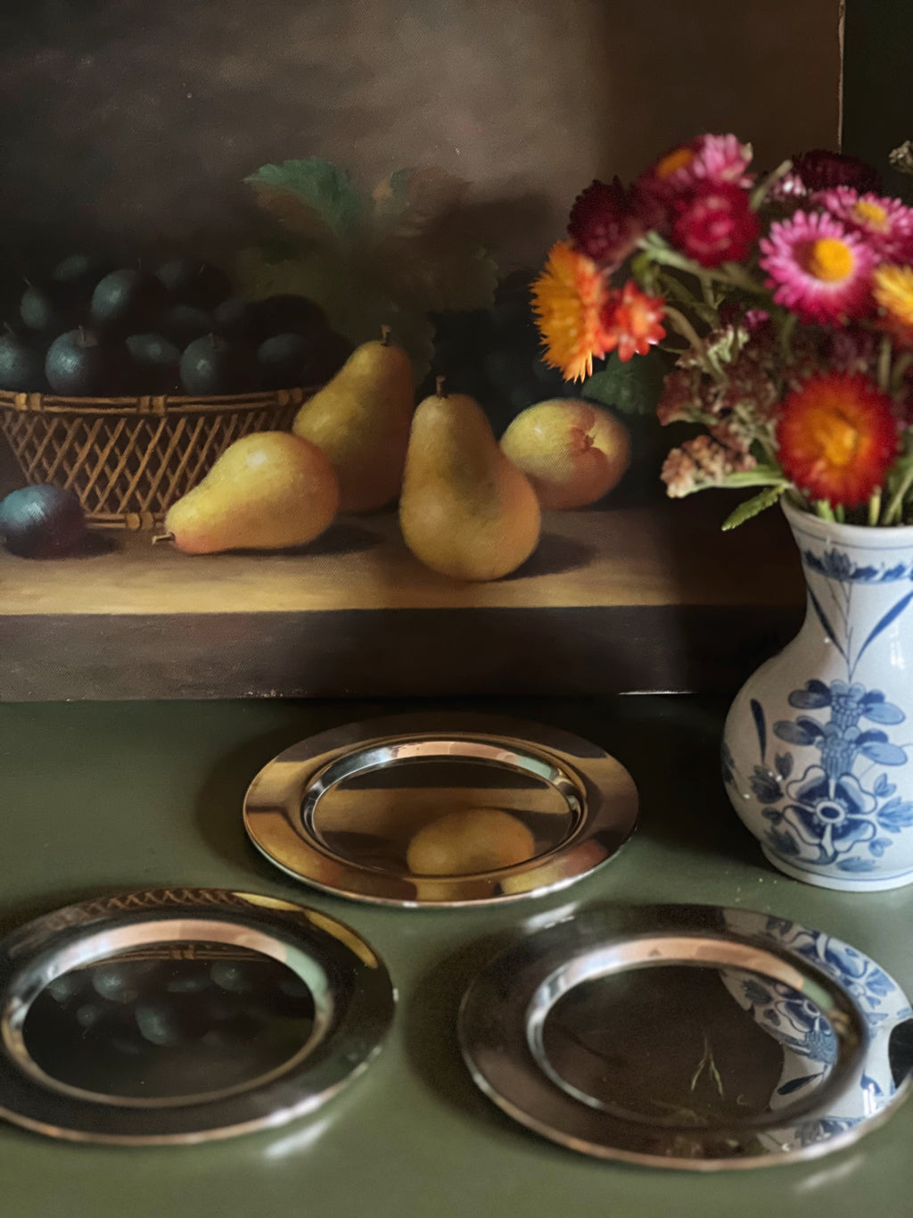 Vintage Wm Rogers Silver Plate Monogrammed Bread & Butter Plate