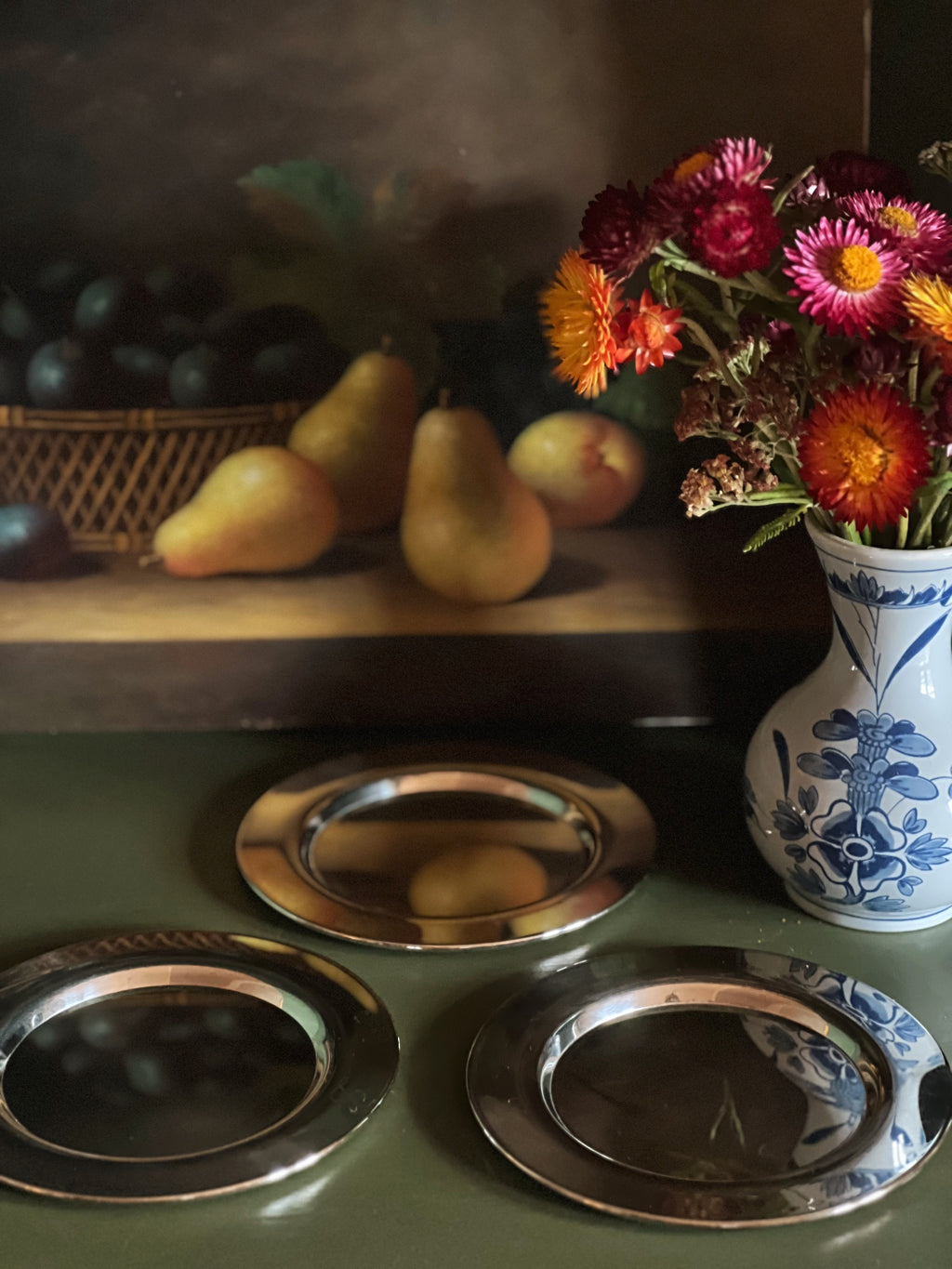 Vintage Wm Rogers Silver Plate Monogrammed Bread & Butter Plate