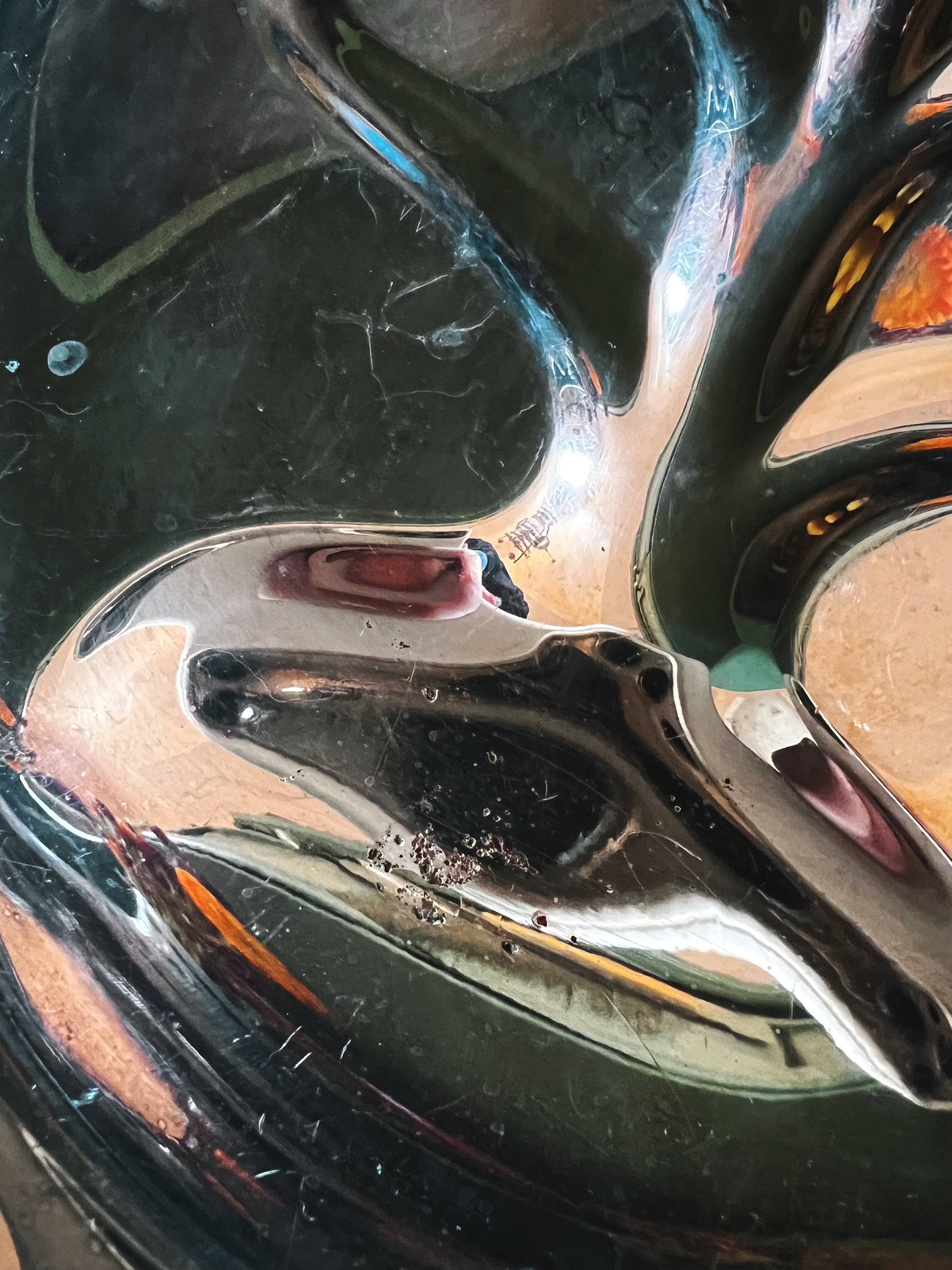 Vintage Wm Rogers 4110 Oval Footed Serving Meat Platter with Well