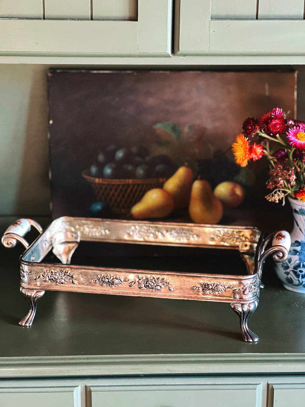 Vintage Silver Buffet Server