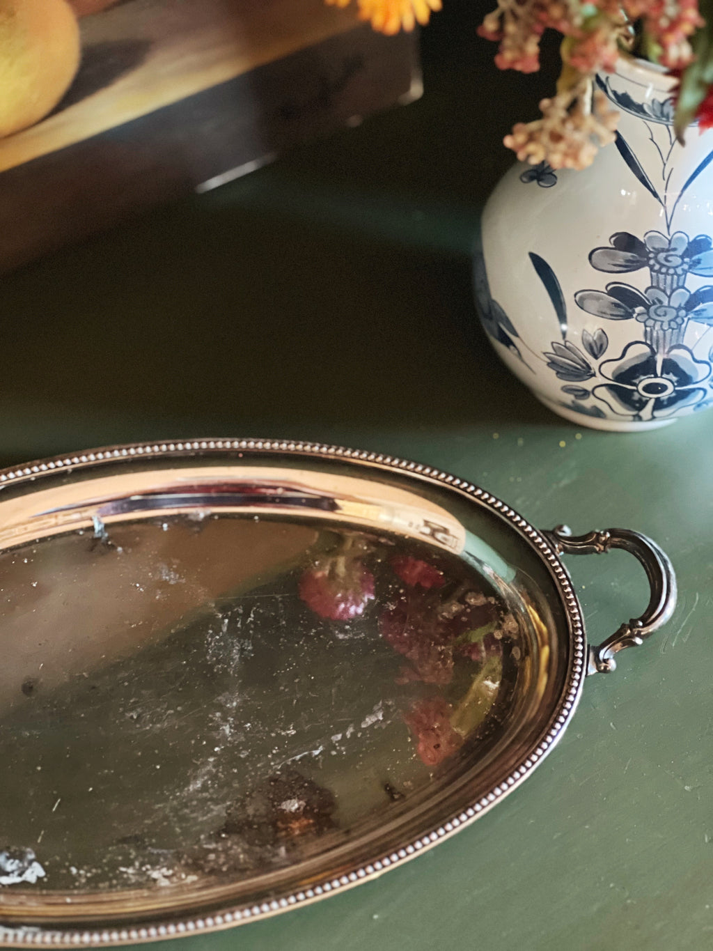 Vintage Ronson Newark NJ Silver Vanity Tray