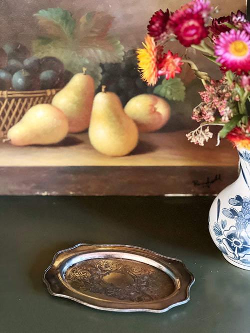 Vintage Forbes Silver Quadruple Plate Tray