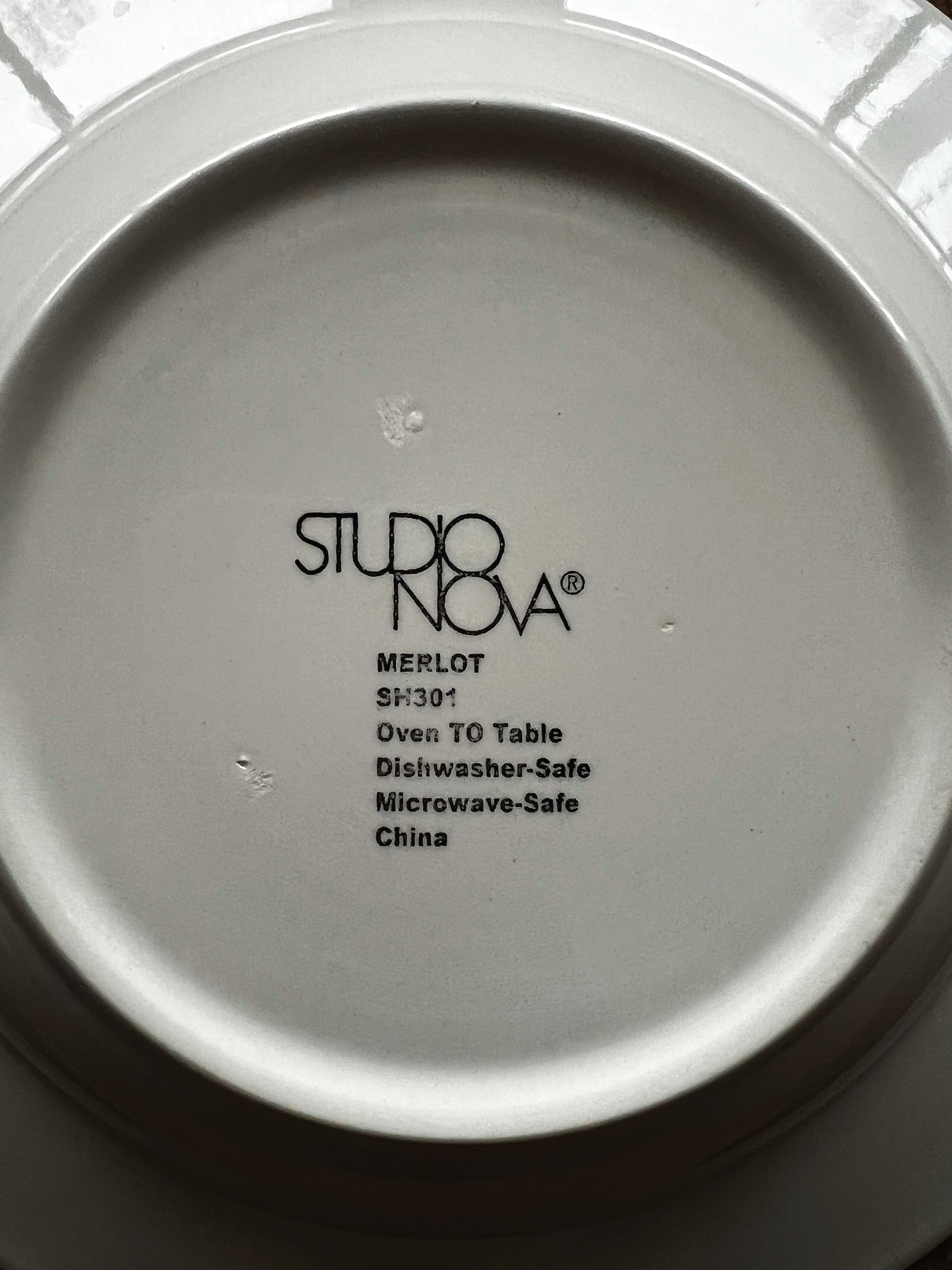 Vintage Studio Nova Merlot Rimmed Soup Bowl