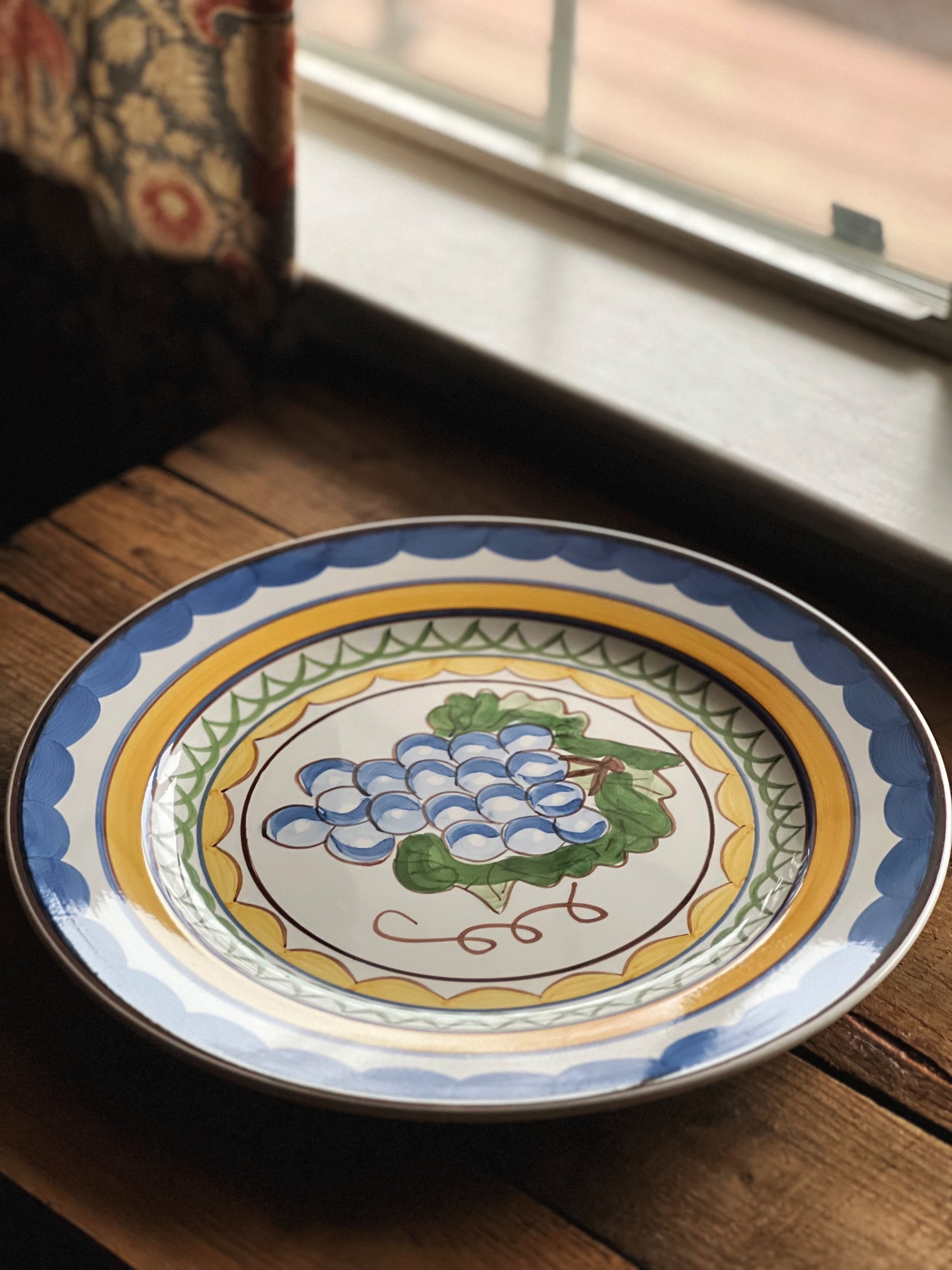 Vintage Studio Nova Merlot Chop Plate / Round Platter