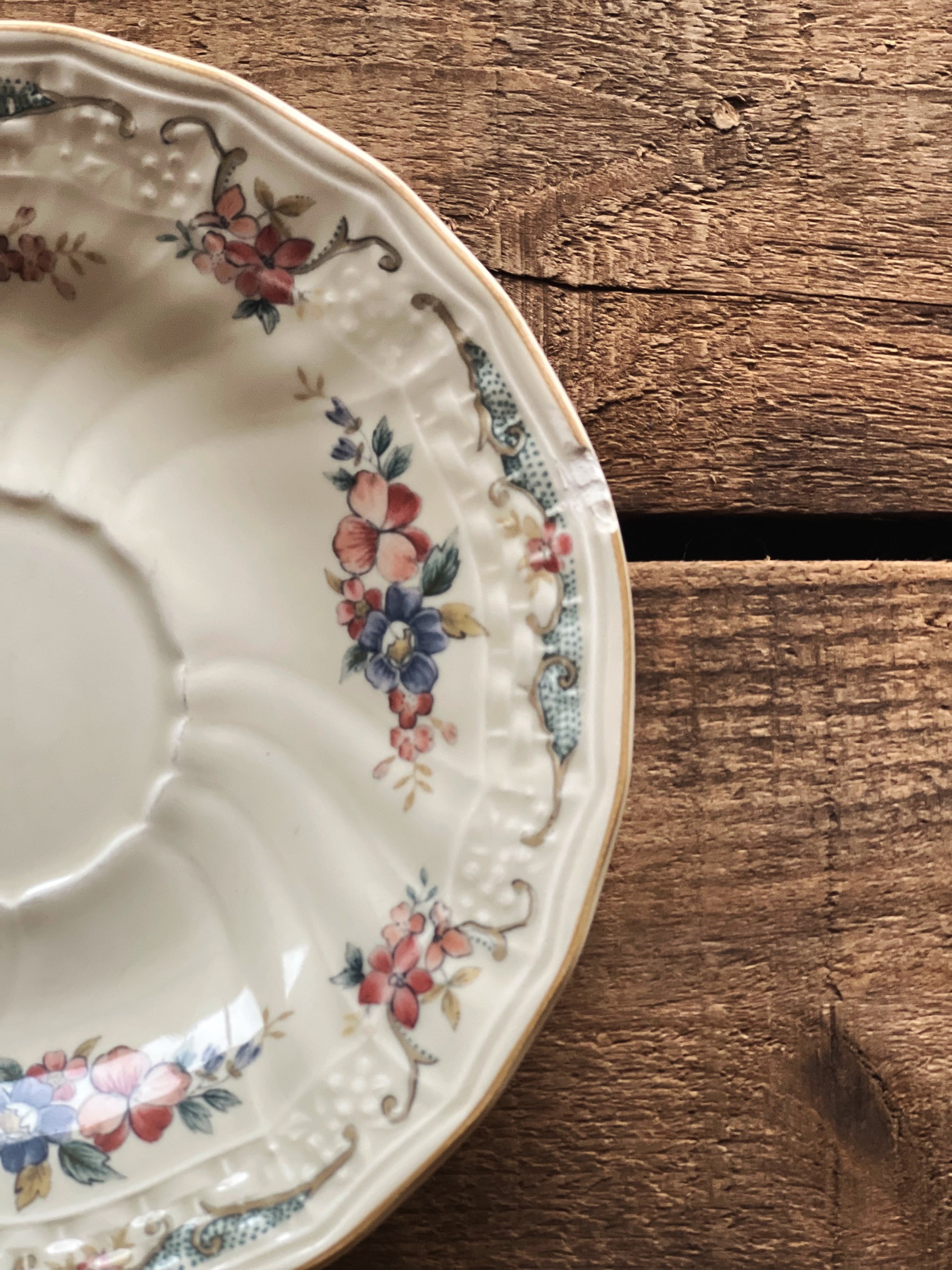 Vintage Mikasa Fine Ivory Provencal Cup & Saucer