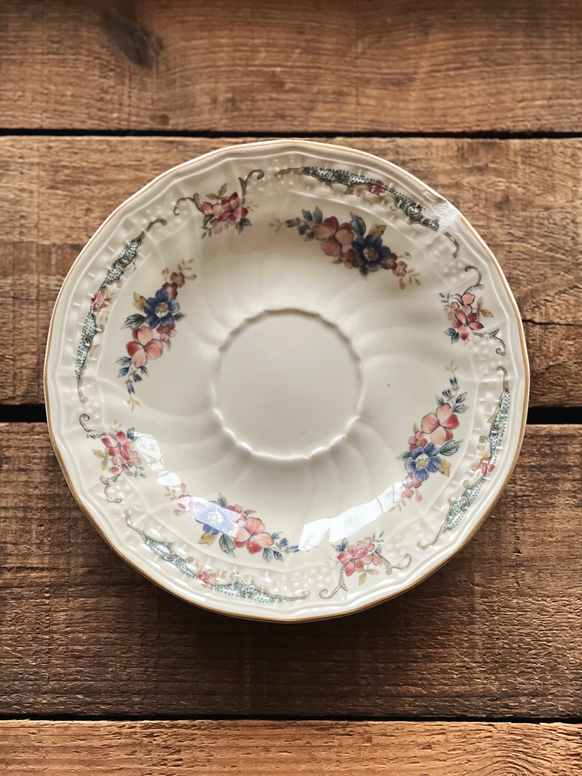 Vintage Mikasa Fine Ivory Provencal Cup & Saucer